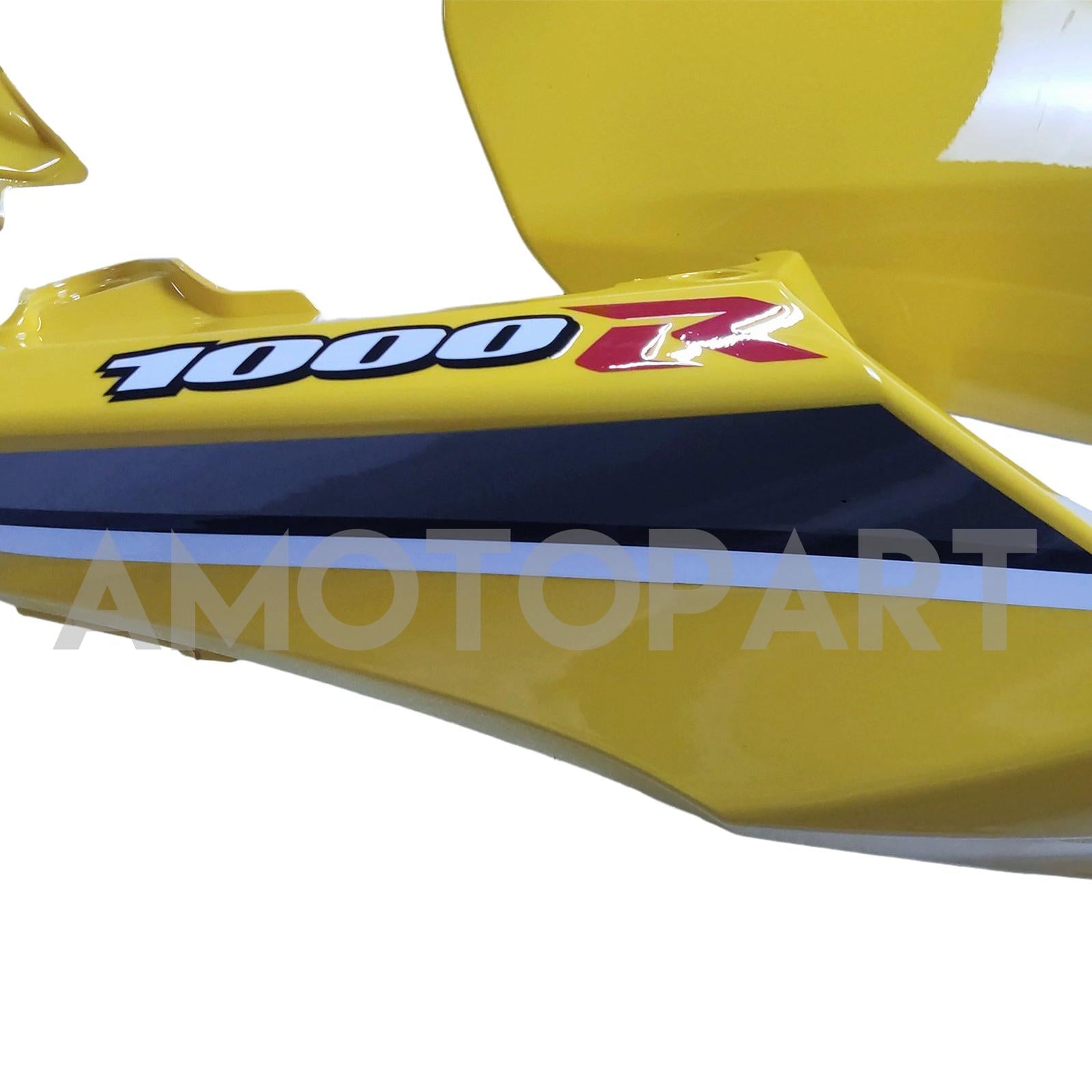 Amotopart 2017-2025 K17 GSXR1000 Suzuki Yellow Fairing Kit
