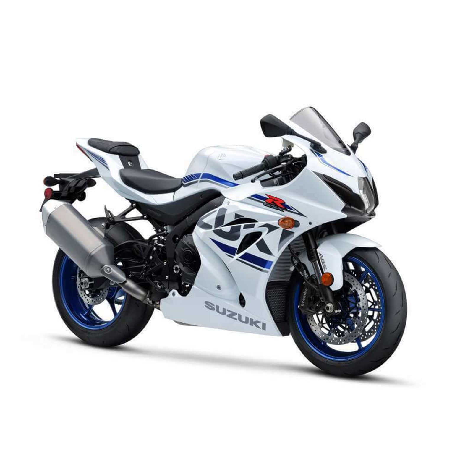 Amotopart 2017-2024 K17 GSXR1000 Suzuki White&Blue Style2 Fairing Kit