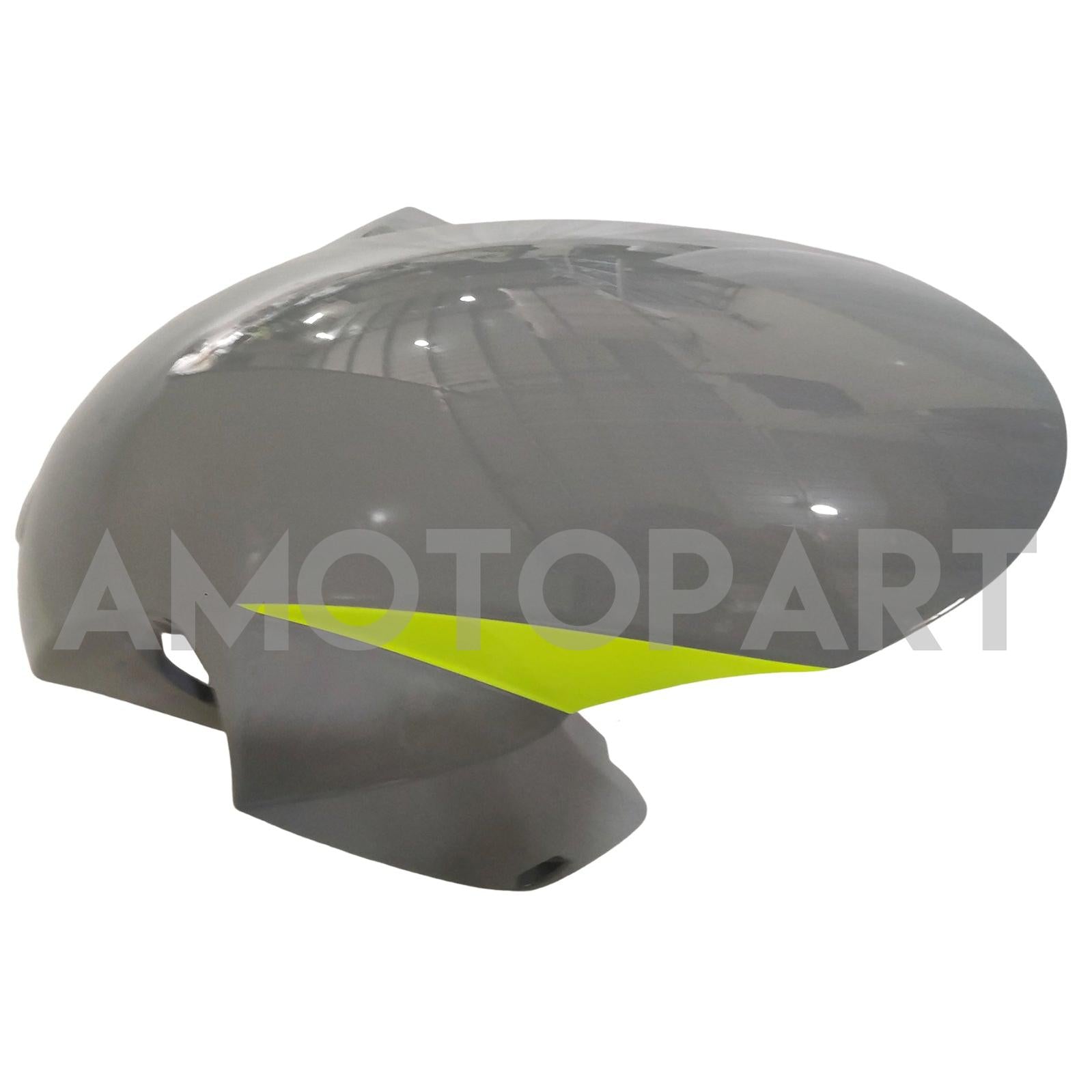 Amotopart 2017-2024 K17 GSXR1000 Suzuki Gloss Gray With Neon Yellow Fairing Kit