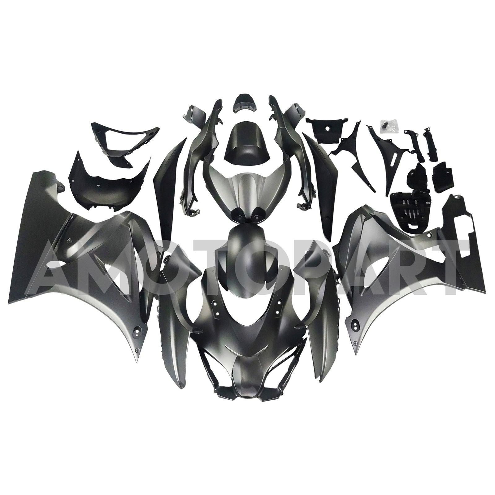 Amotopart 2017-2024 K17 GSXR1000 Suzuki Matte Gray Fairing Kit