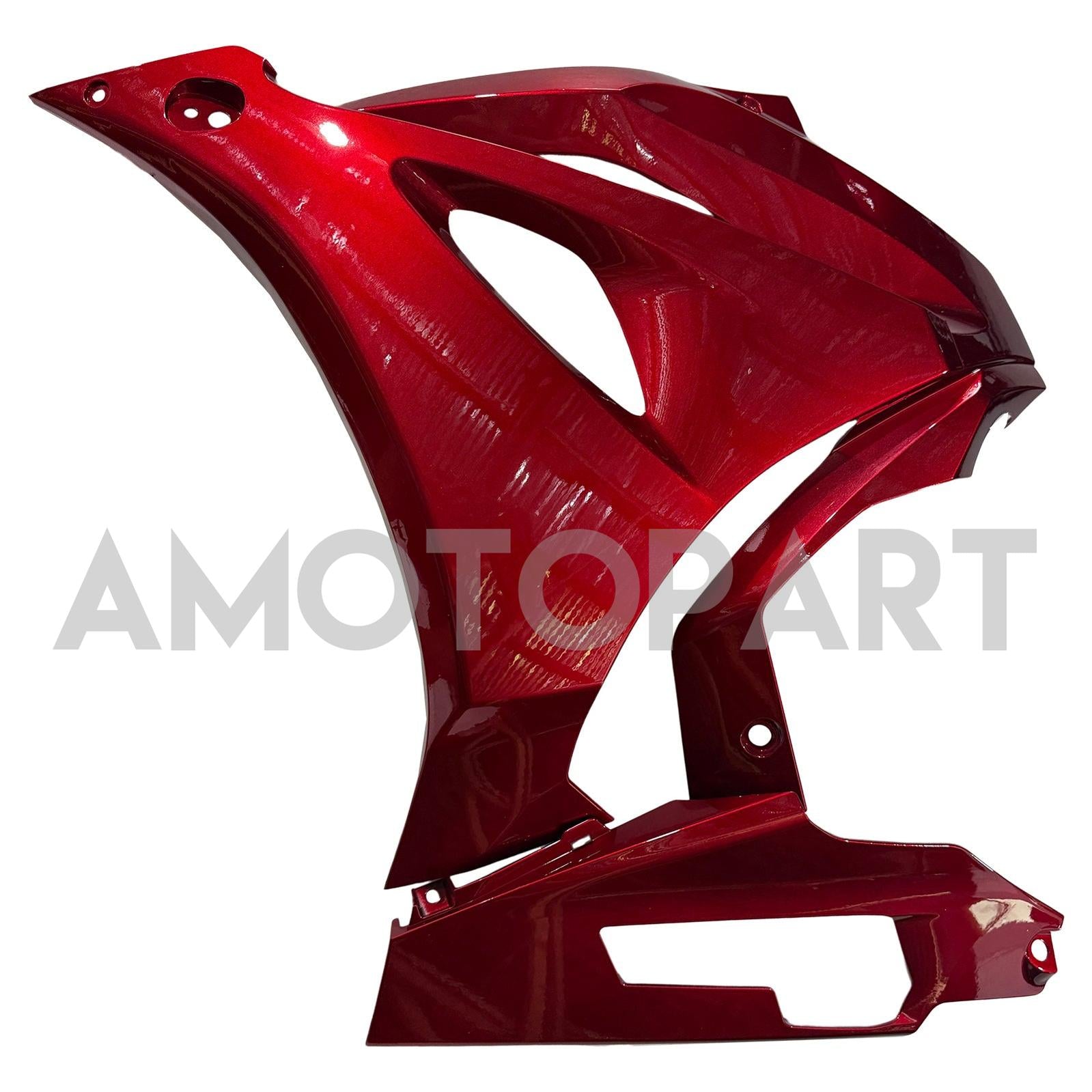 Amotopart 2017-2025 Suzuki GSXR1000 Glossy Red & Forged Carbon Fiber Pattern Fairing Kit