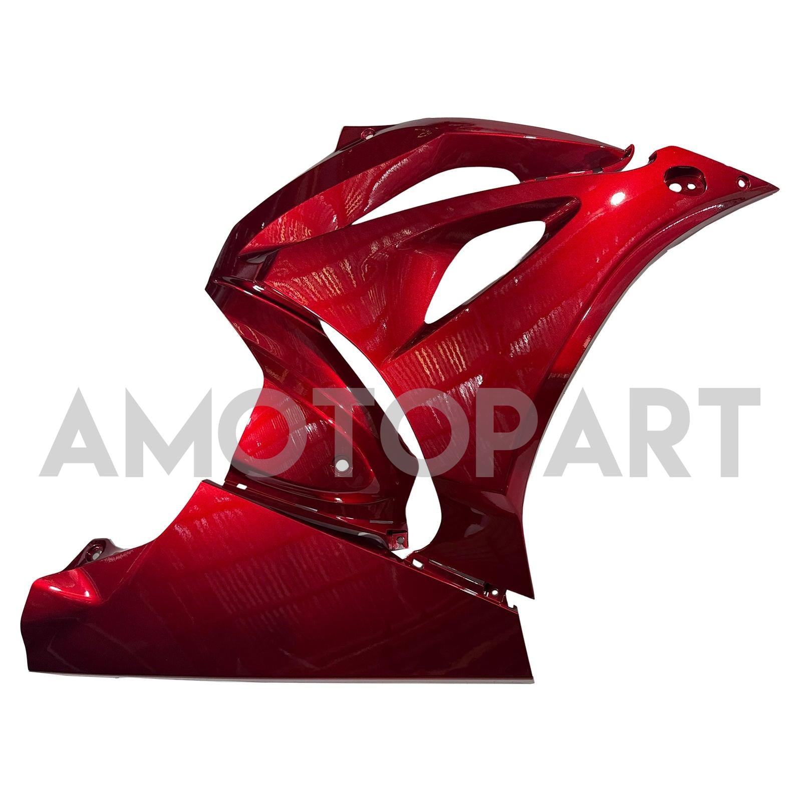 Amotopart 2017-2025 Suzuki GSXR1000 Glossy Red & Forged Carbon Fiber Pattern Fairing Kit
