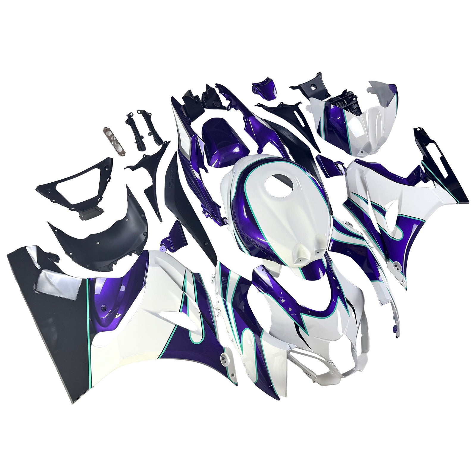 Amotopart 2017-2025 Suzuki GSXR1000 White Fearing Kit