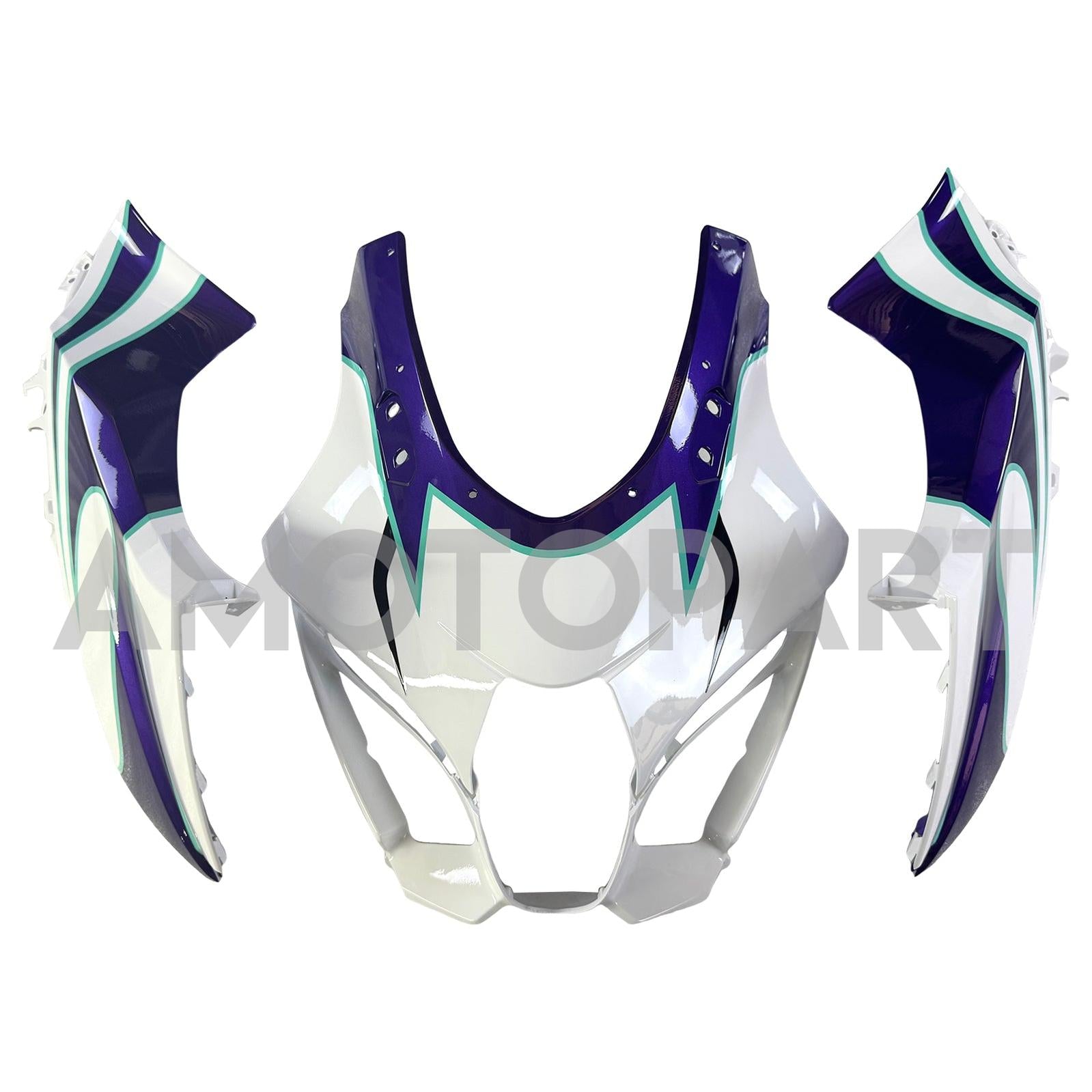 Amotopart 2017-2025 Suzuki GSXR1000 White Fairing Kit