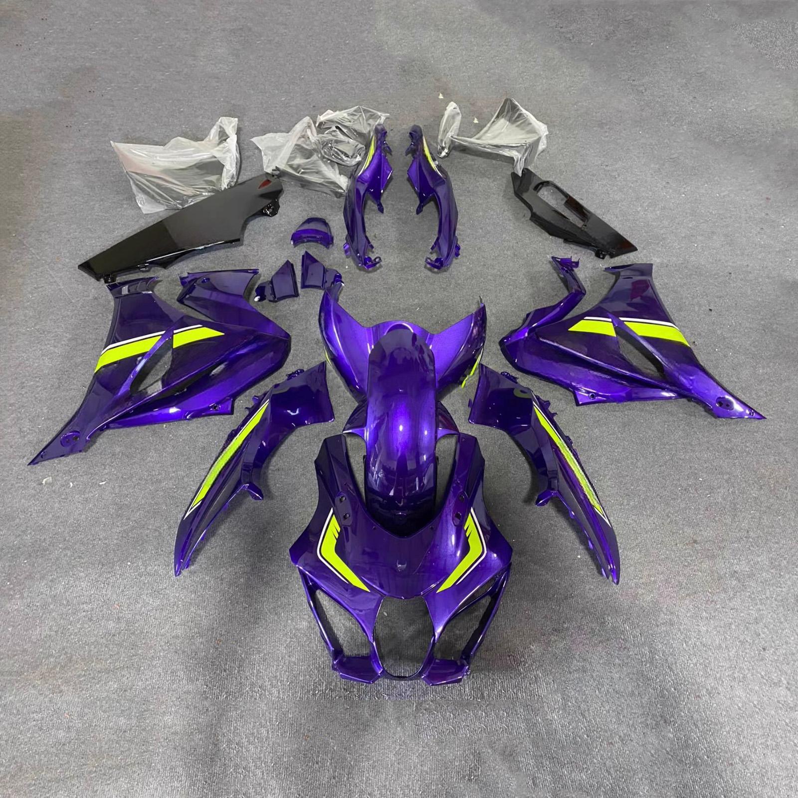 Amotopart 2017-2025 Suzuki GSXR1000 Purple Gray Yellow Fairing Kit