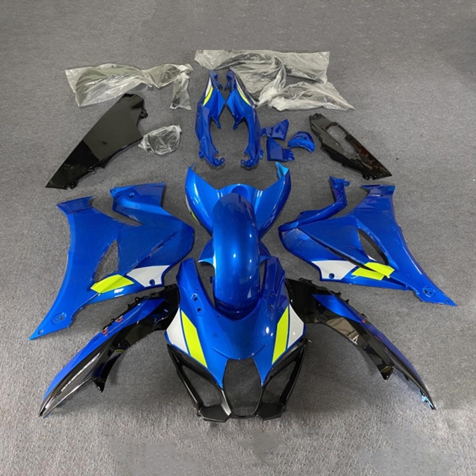 Amotopart 2017-2025 Suzuki GSXR1000 Blue White Black Fairing Kit