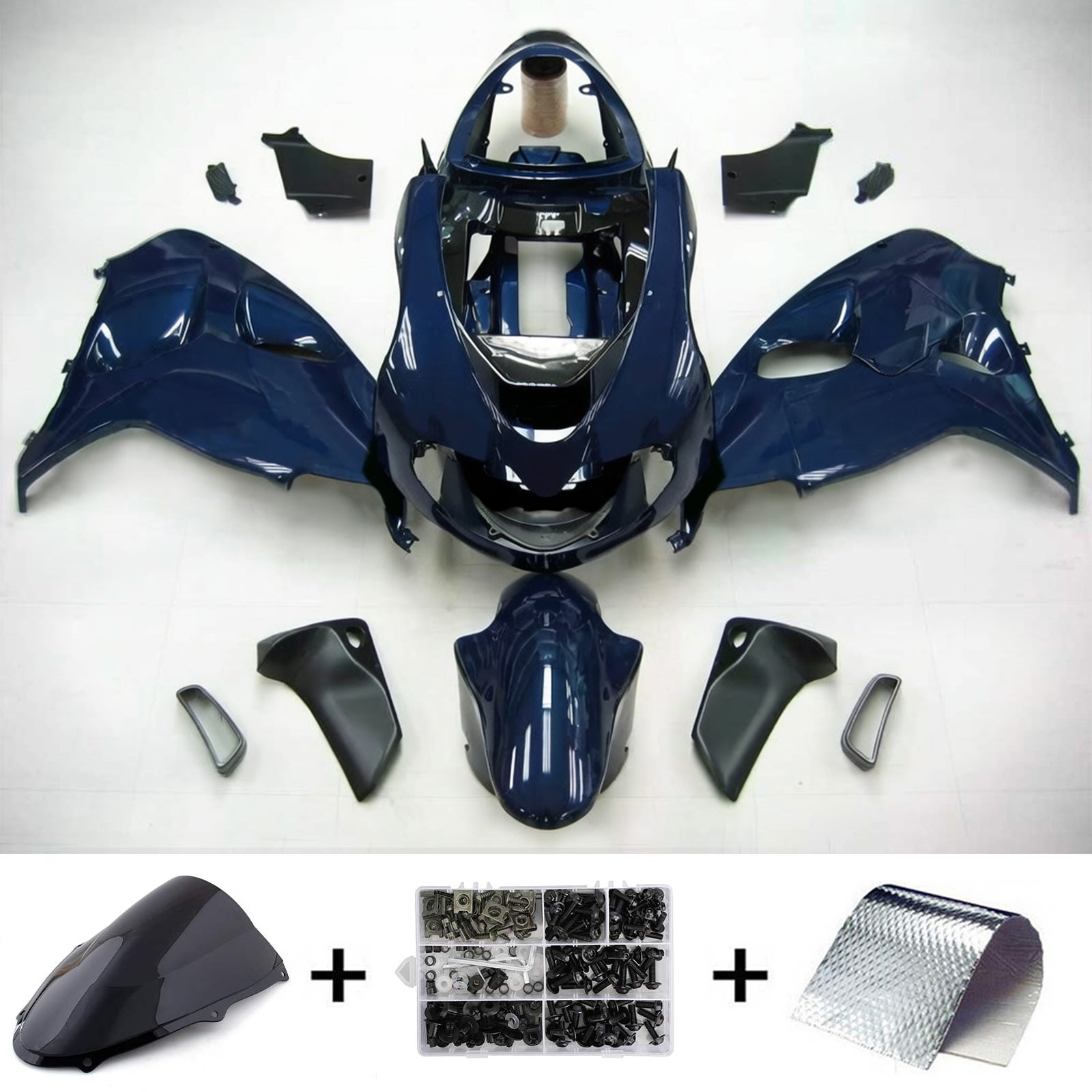 Amotopart 1998-2003 Suzuki TL1000R Fairing Gloss Dark Blue Kit