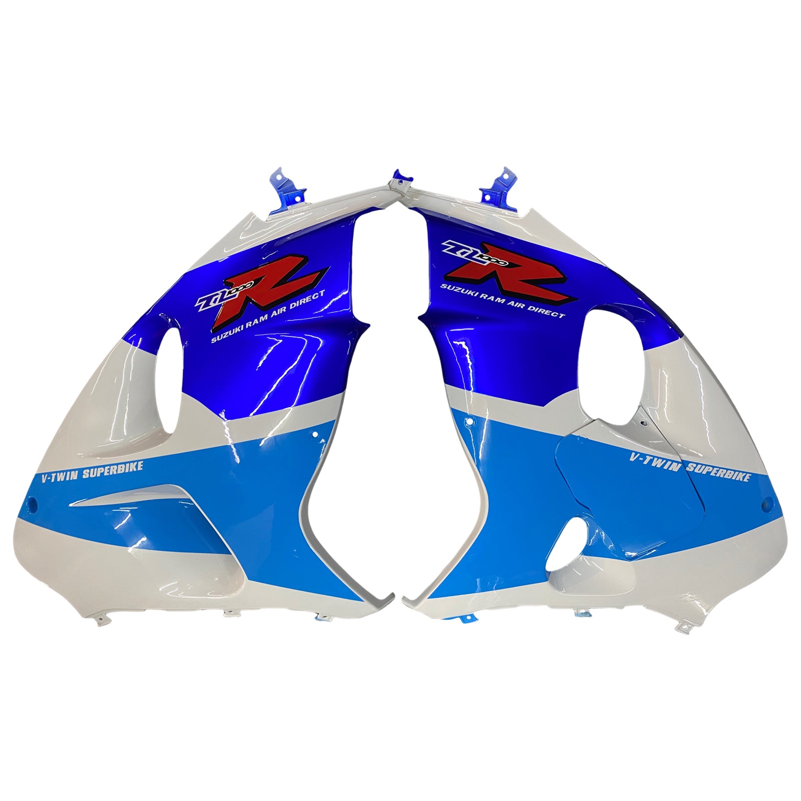 Amotopart 1998-2003 Suzuki TL1000R Fairing Blue&White Style5 Kit