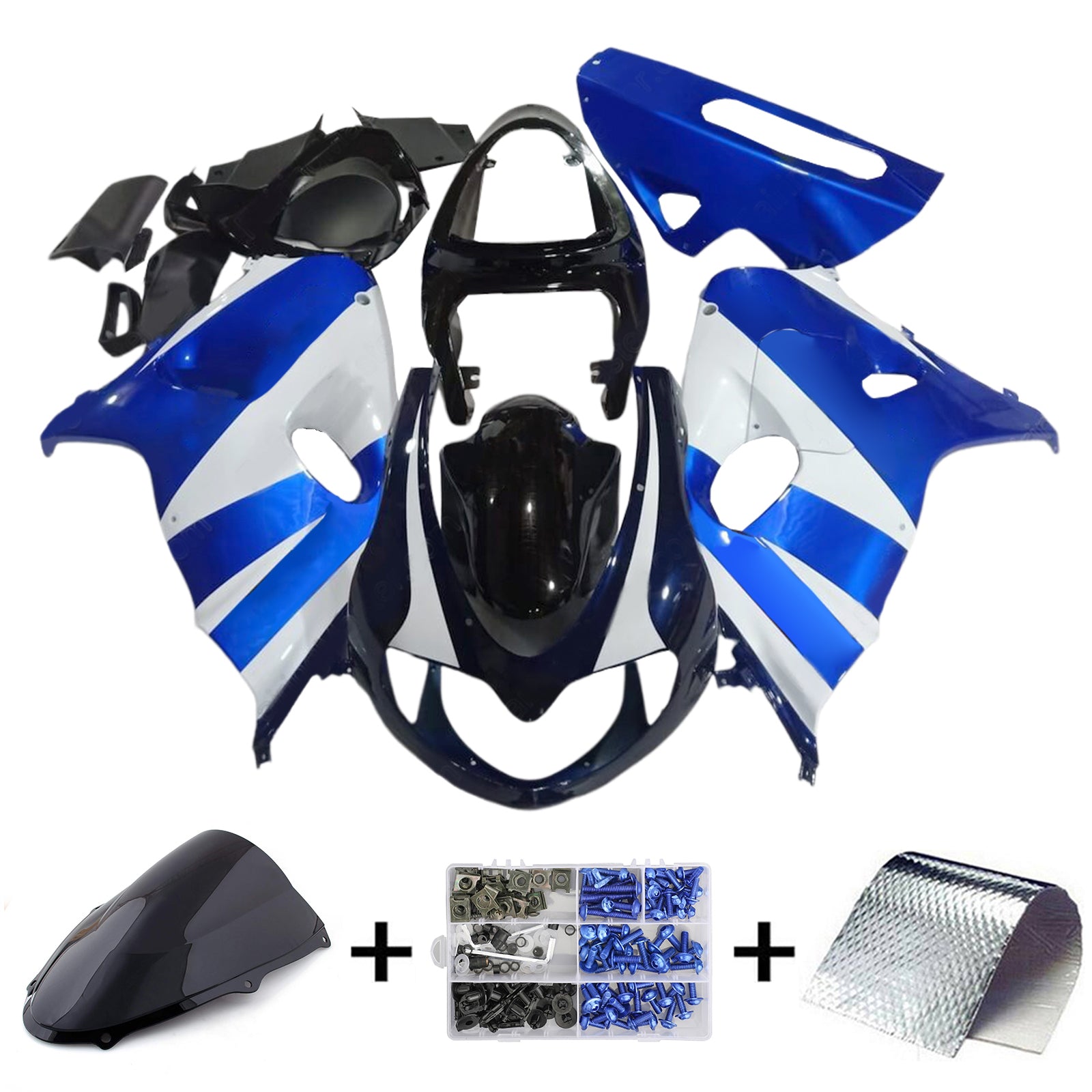 Amotopart 1998-2003 TL1000R スズキ ブルー&ホワイト Style1 フェアリングキット