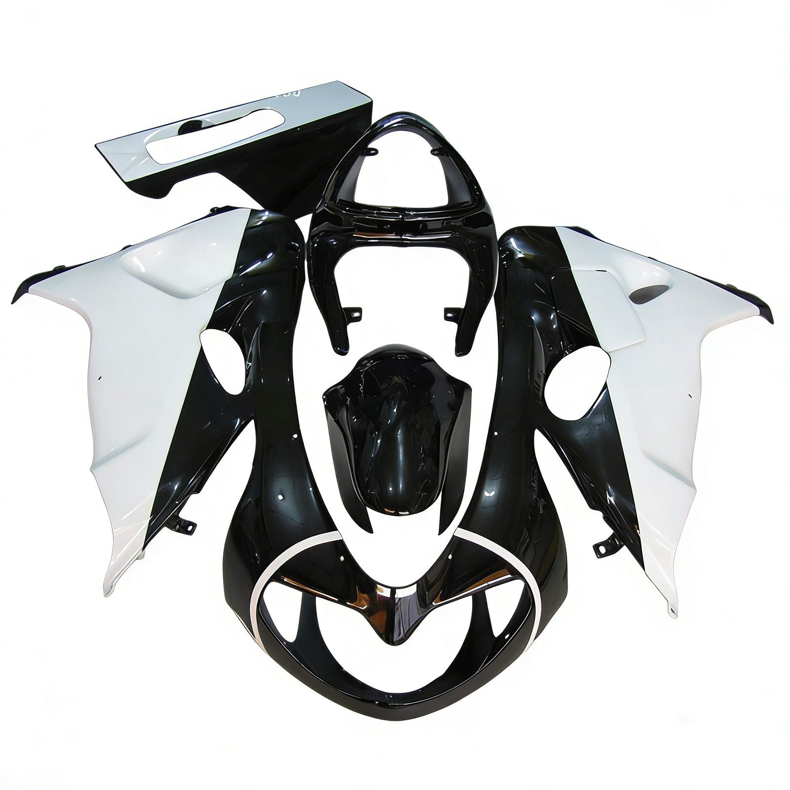Amotopart 1998-2003 TL1000R Suzuki Black&White Fairing Kit