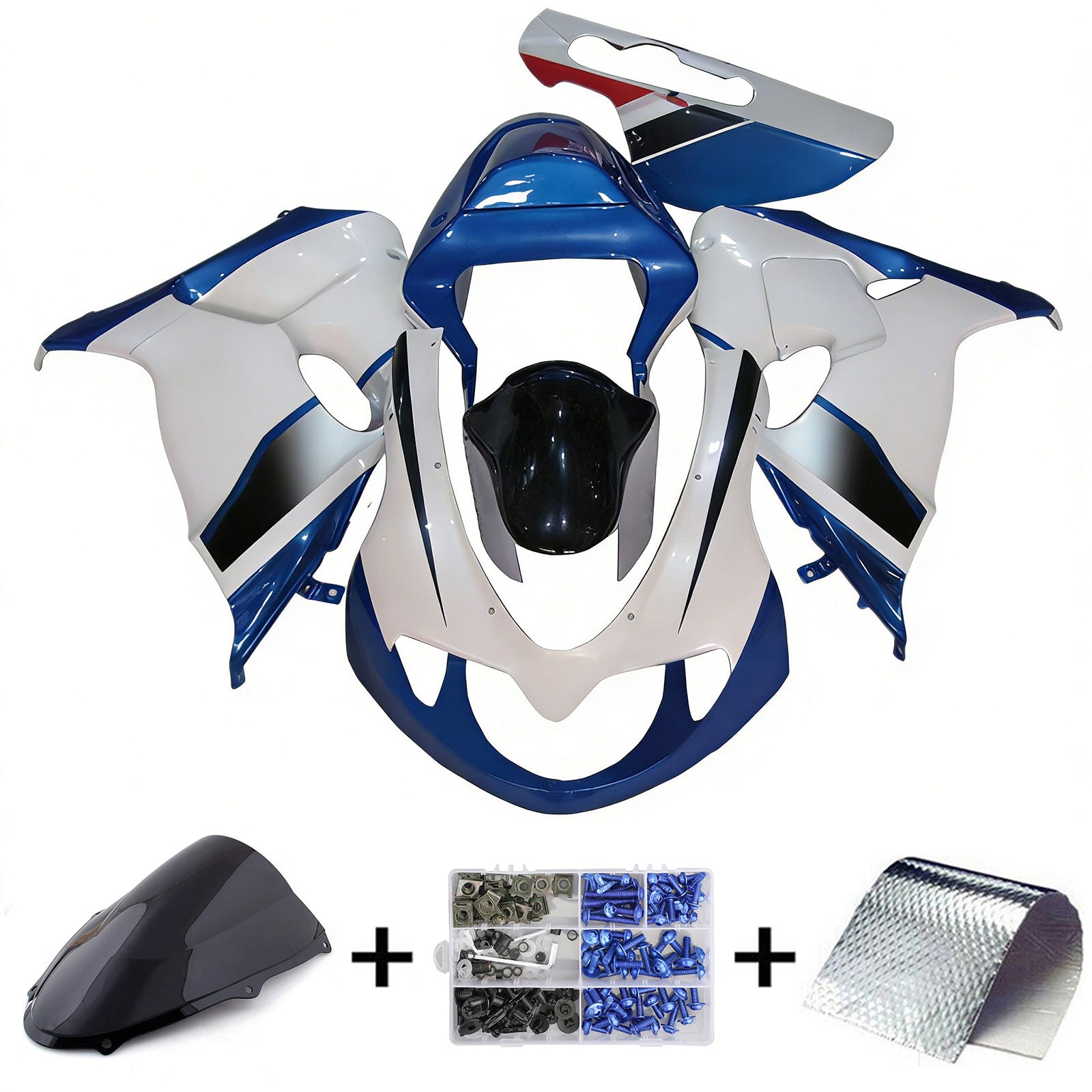 Amotopart 1998-2003 TL1000R Suzuki Blue&White Style7 Fairing Kit