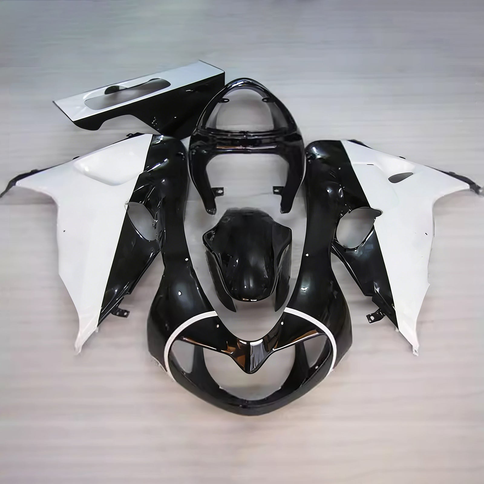 Amotopart 1998-2003 Suzuki TL1000R Black White Fairing Kit