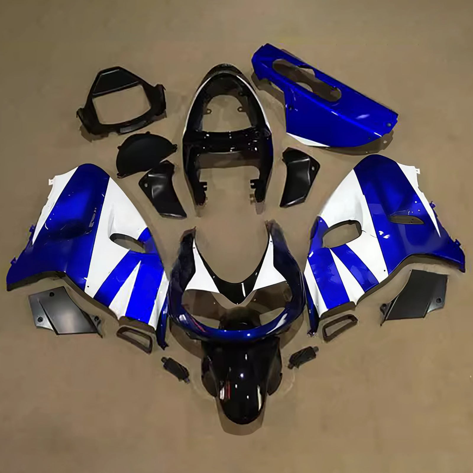 Amotopart 1998-2003 Suzuki TL1000R Blue White Fairing Kit