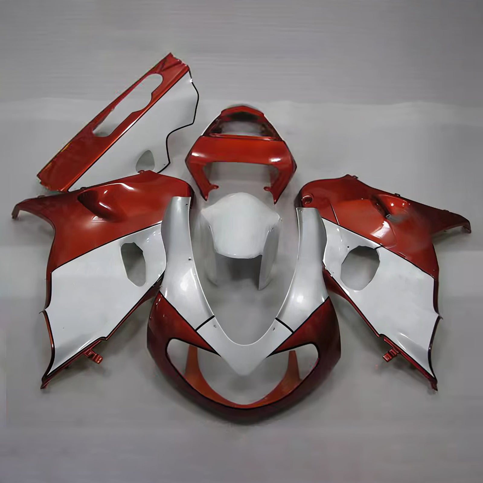 Amotopart 1998-2003 Suzuki TL1000R White Orange Fairing Kit