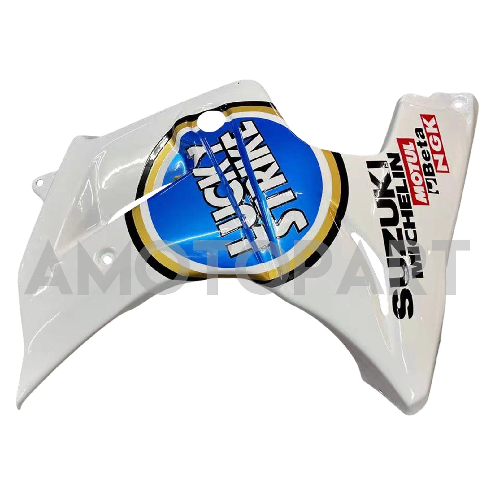 Amotopart スズキ SV650 2003-2013 ホワイト ブルー フェアリングキット