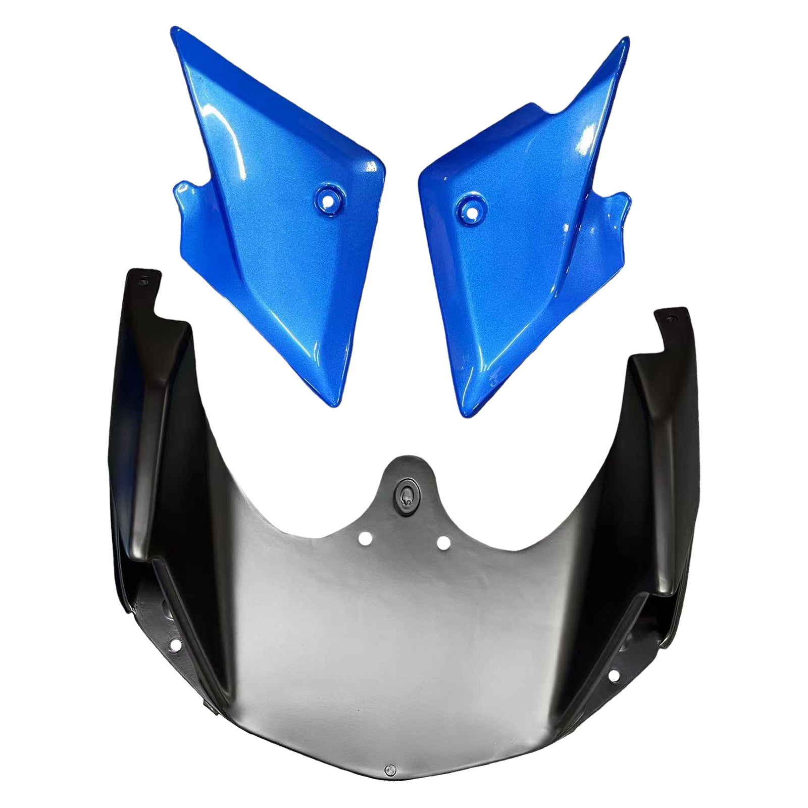 Amotopart Verkleidungssatz für Suzuki SV650 2003–2013, Weiß/Blau