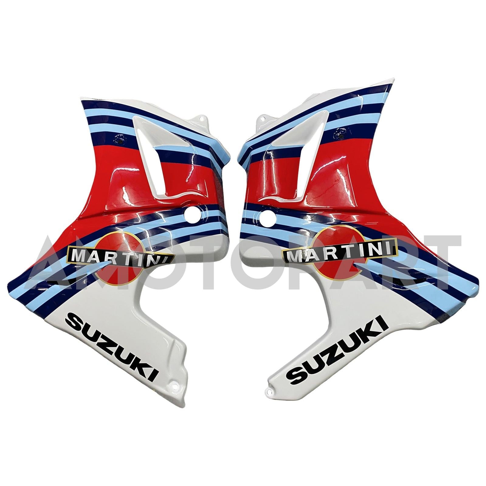 Amotopart スズキ SV650 2003-2013 ホワイト レッド フェアリングキット