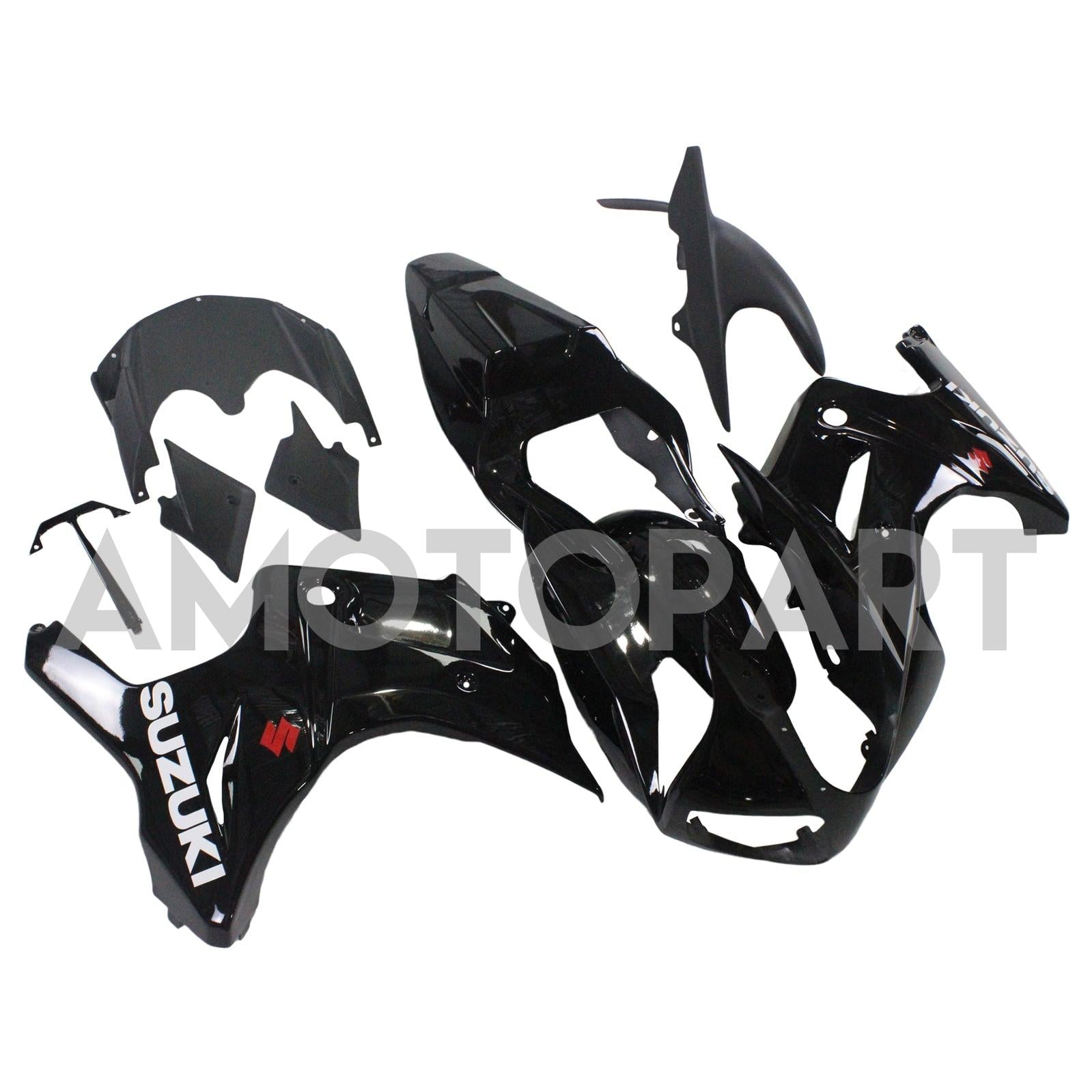 Amotopart スズキ SV650 2003-2013 光沢のあるブラック フェアリングキット