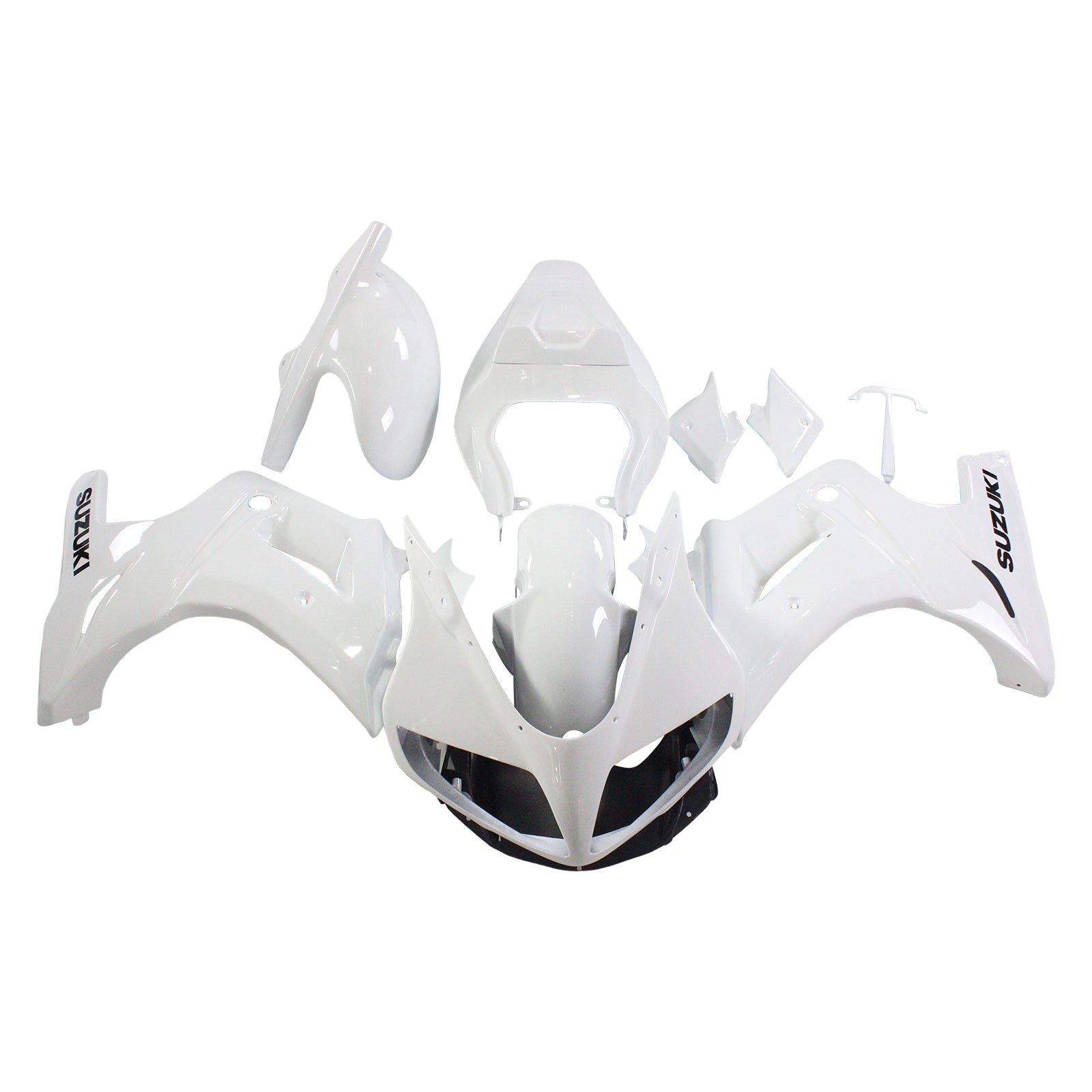 Kit de carénage blanc Amotopart Suzuki SV650 2003-2013