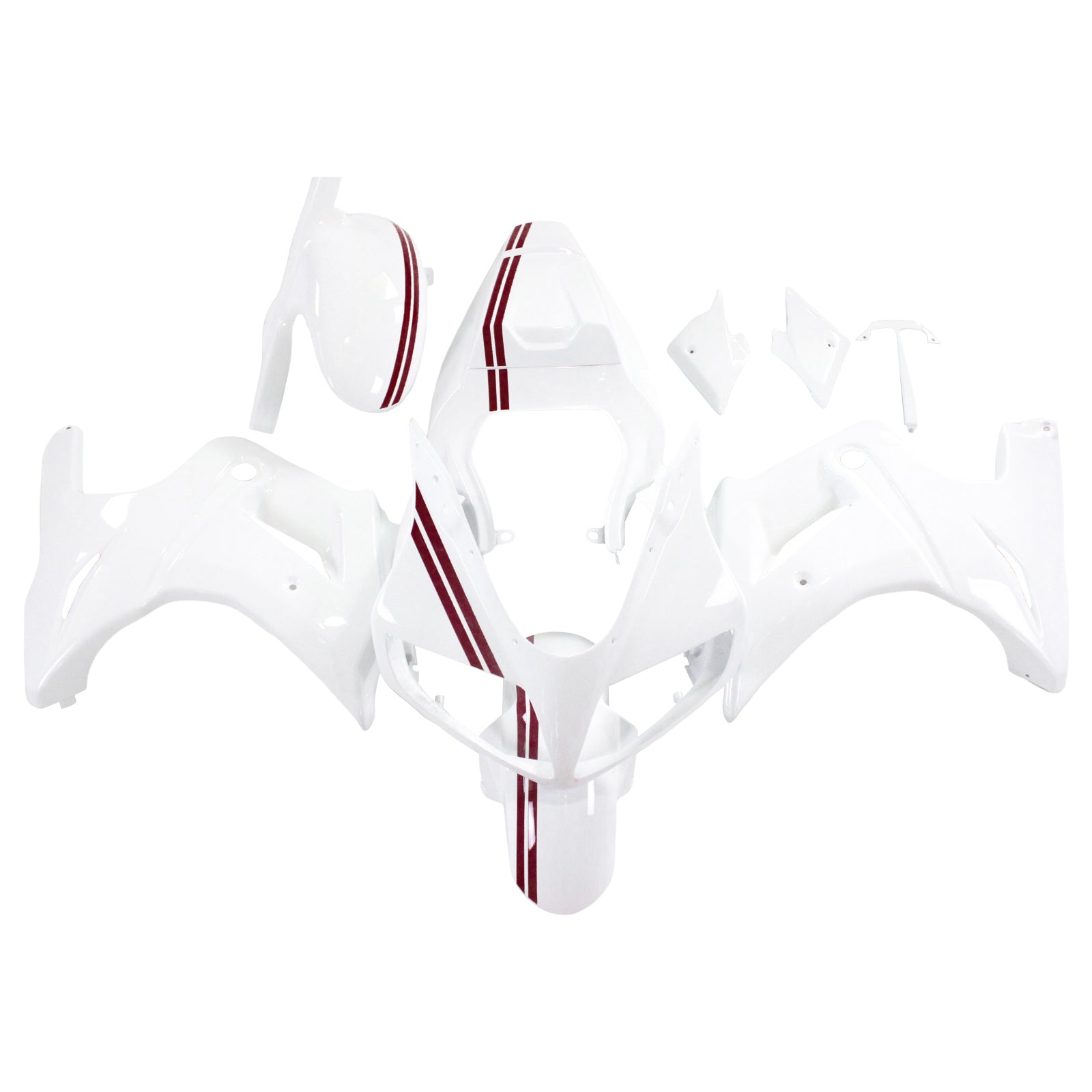 Amotopart Suzuki SV650 2003-2013 White Fairing Kit