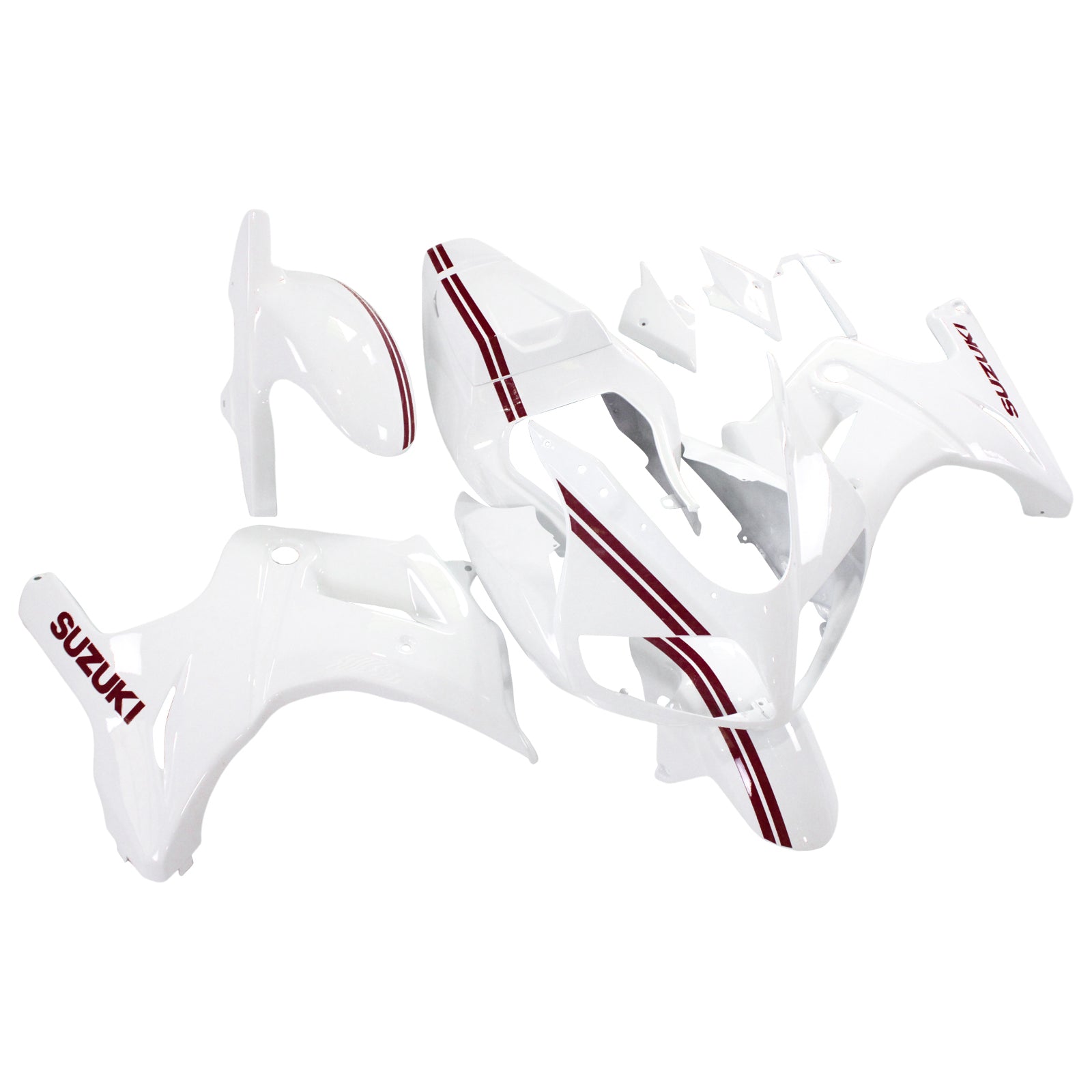 Amotopart Suzuki SV650 2003-2013 White Fairing Kit