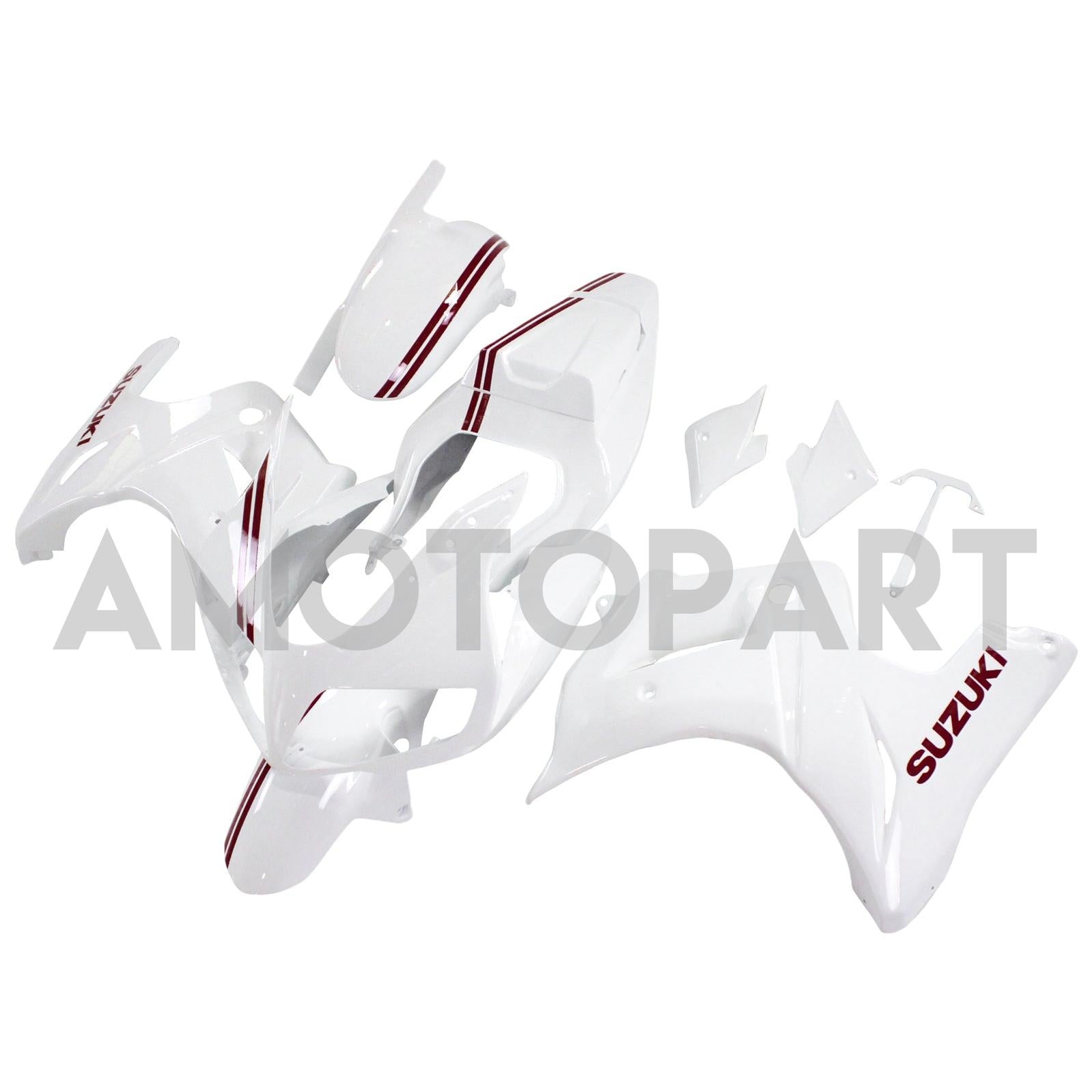 Amotopart スズキ SV650 2003-2013 ホワイト フェアリングキット