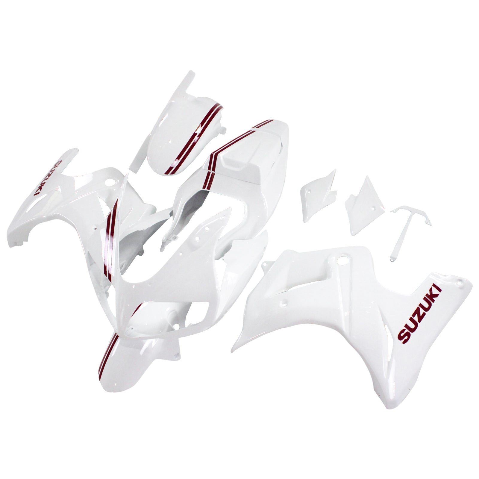 Amotopart Suzuki SV650 2003-2013 White Fairing Kit