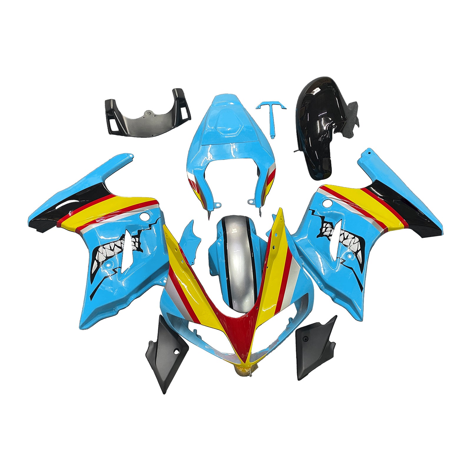 Amotopart Suzuki SV650 2003-2013 Blue Yellow Fairing Kit