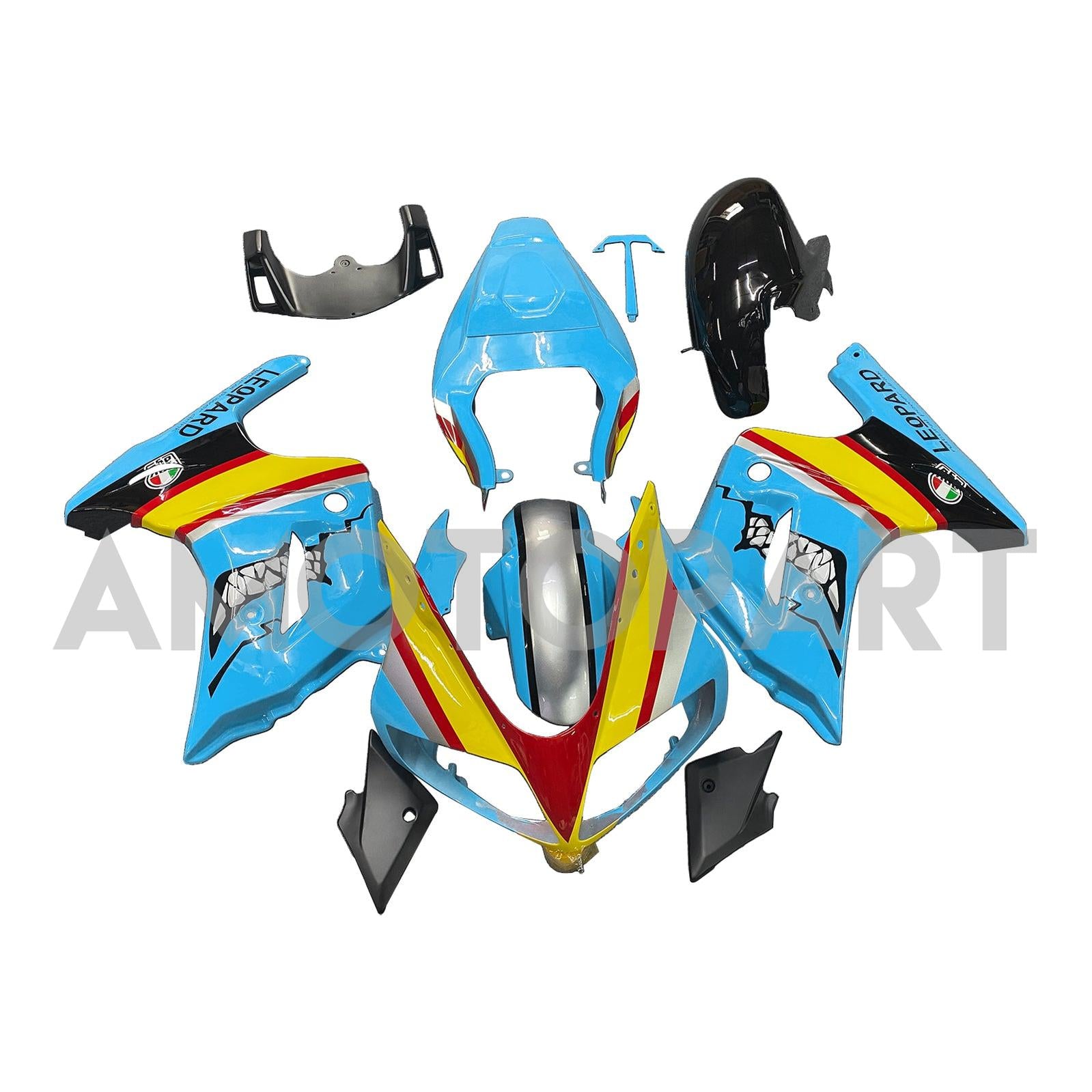 Amotopart Suzuki SV650 2003-2013 Blue Yellow Fairing Kit