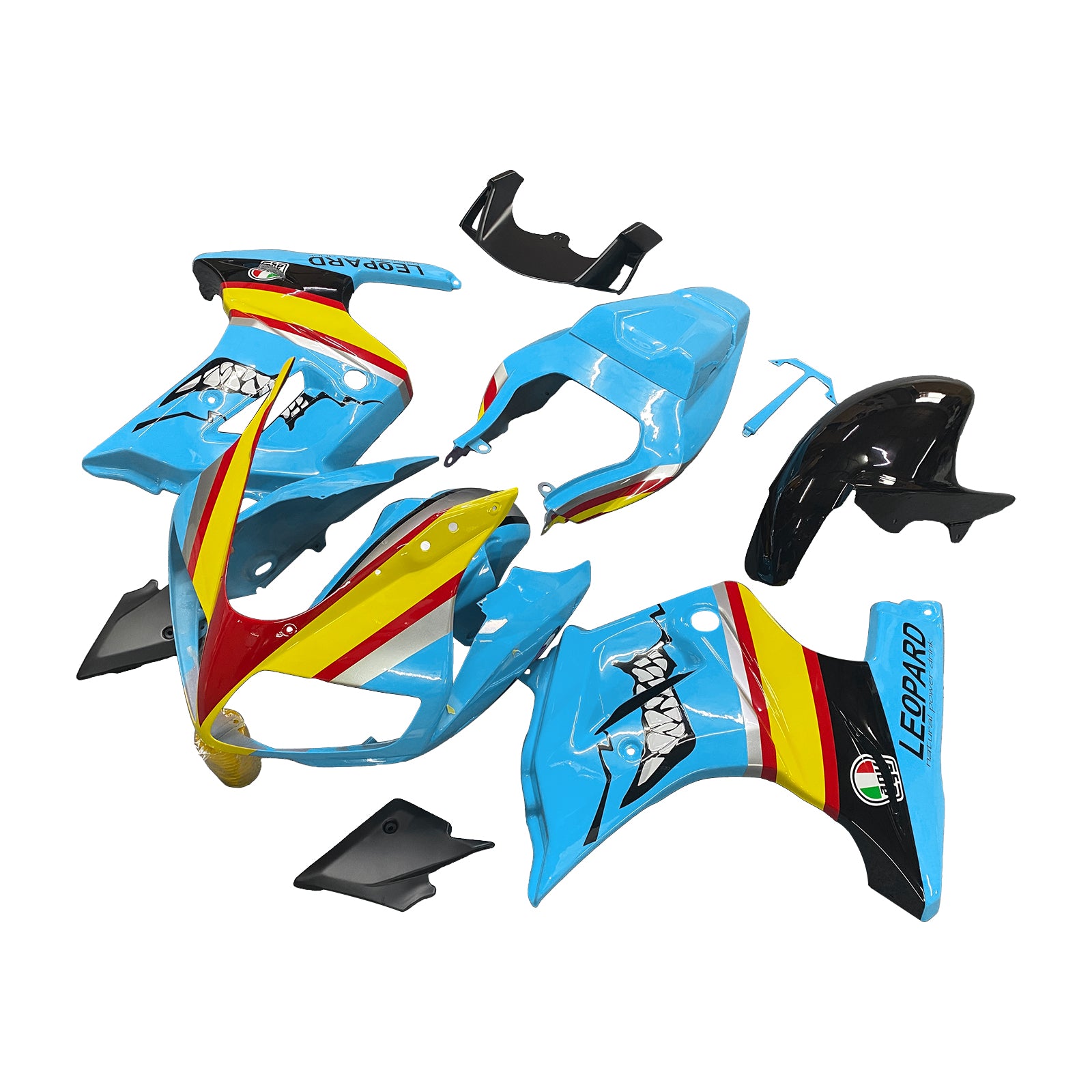 Amotopart Suzuki SV650 2003-2013 Blue Yellow Fairing Kit