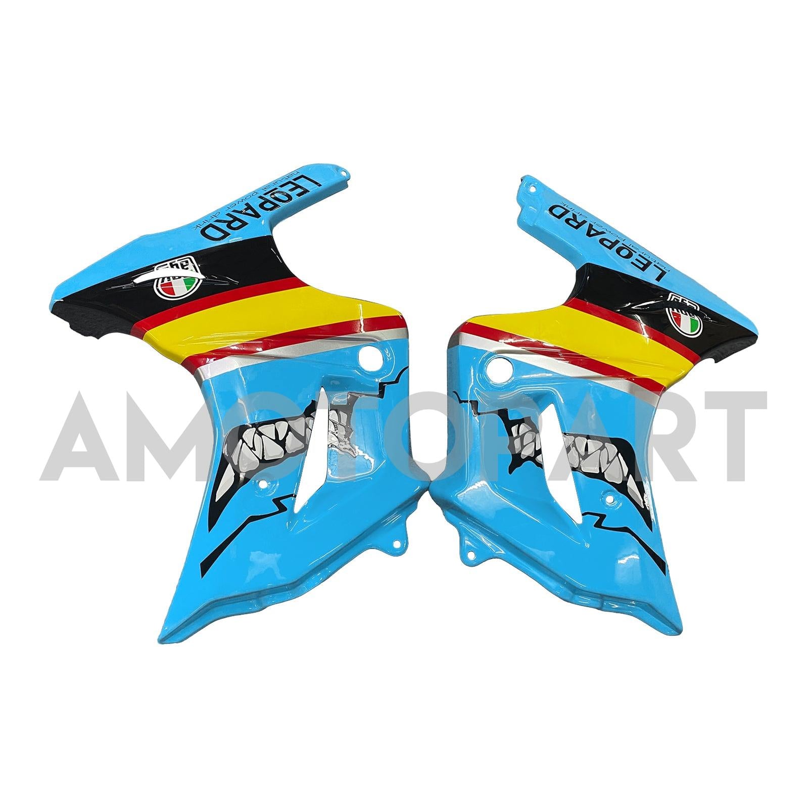 Amotopart スズキ SV650 2003-2013 ブルー イエロー フェアリングキット