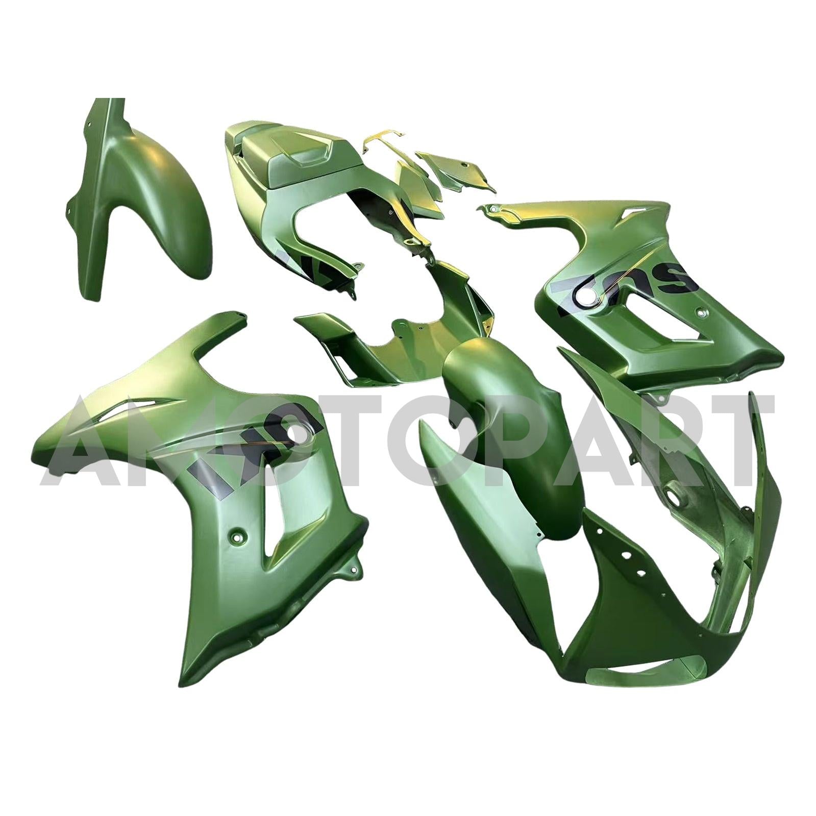 Amotopart スズキ SV650 2003-2011 マットグリーン フェアリングキット