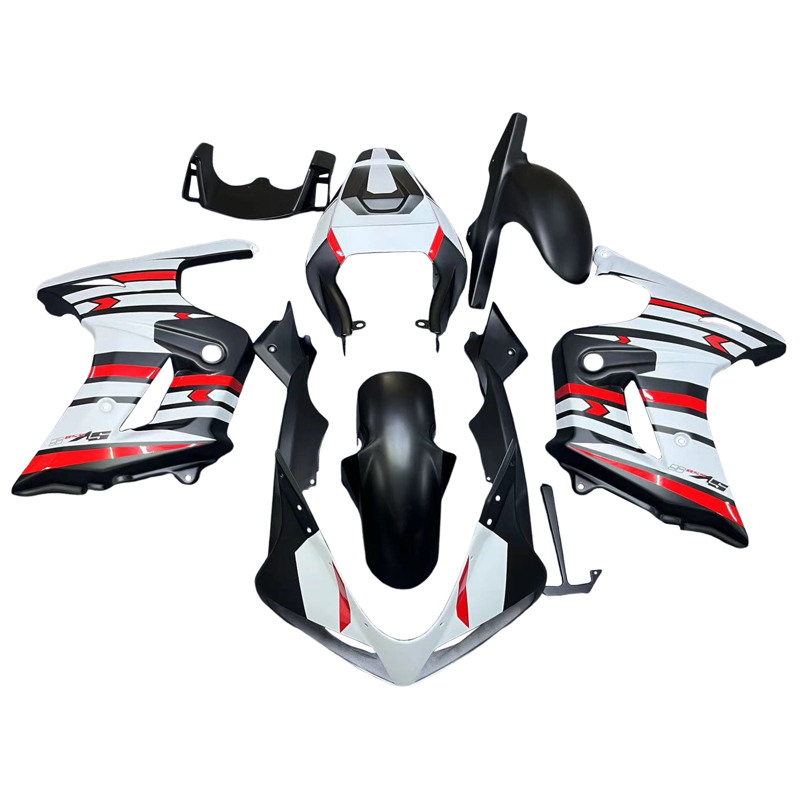 Amotopart 2003-2013 SV650 Suzuki Red&White Fairing Kit