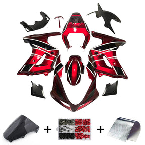 Amotopart 2003-2013 SV650 Suzuki Red&White Stripe Fairing Kit