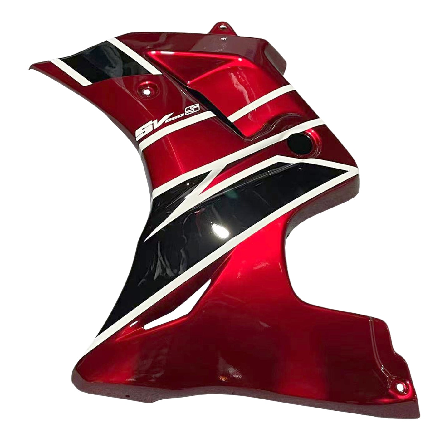 Amotopart 2003-2013 SV650 Suzuki Red&White Stripe Fairing Kit