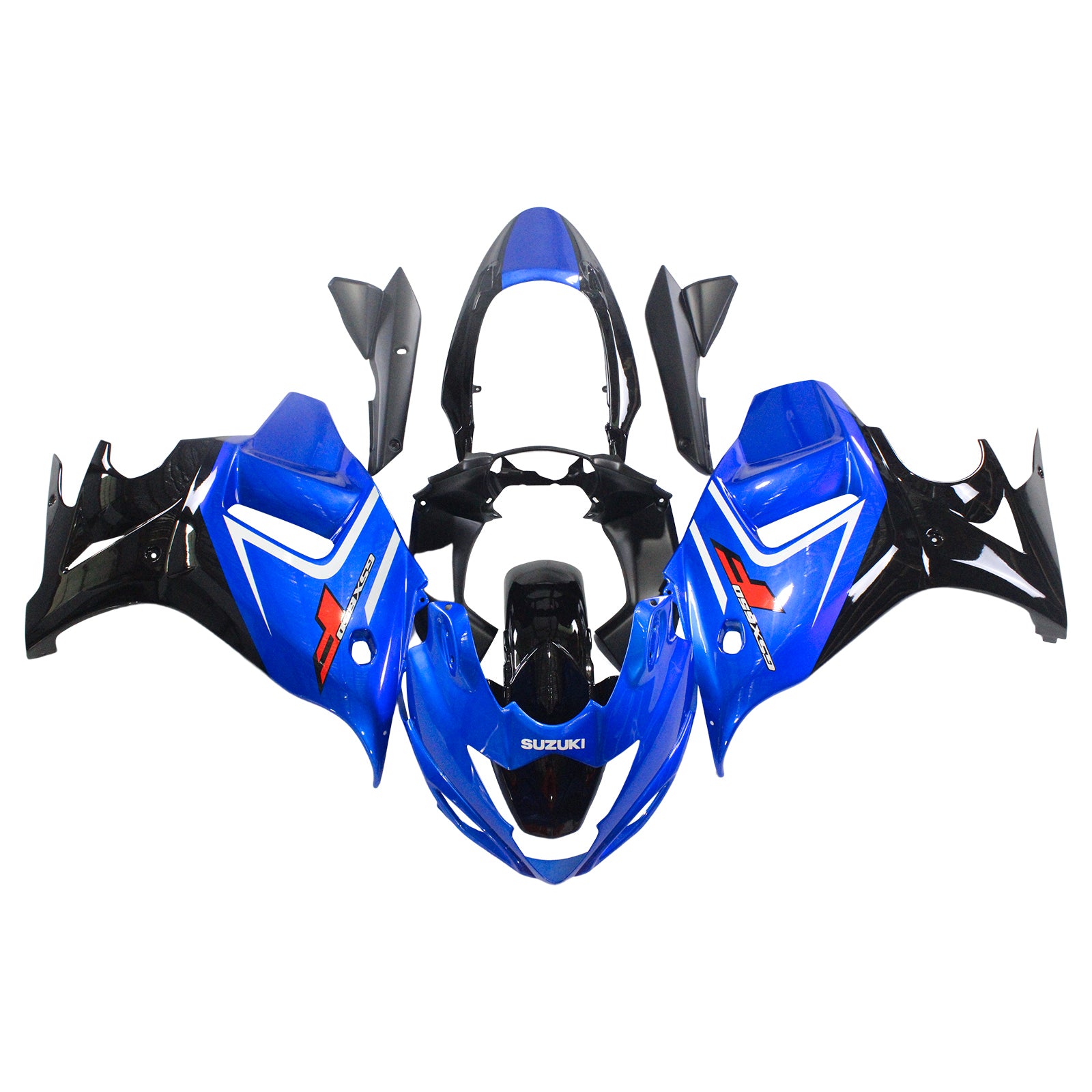 Amotopart Verkleidungsset für Suzuki Katana GSX650F 2008–2013, glänzendes Blau