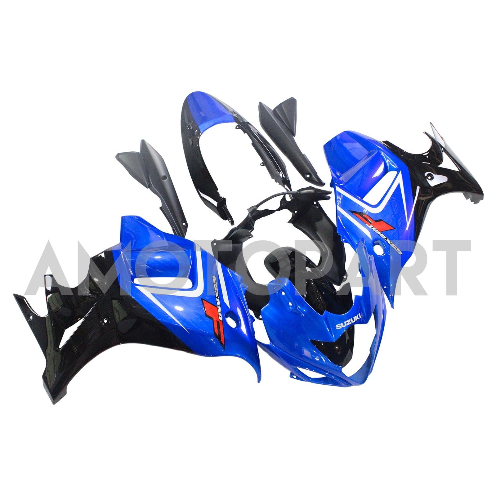 Amotopart Suzuki Katana GSX650F 2008-2013 Glossy Blue Fairing Kit