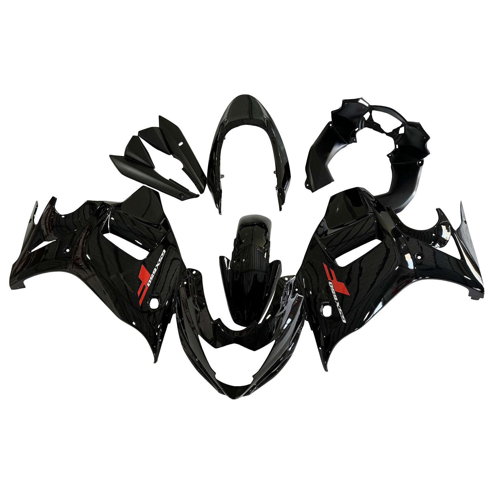 Amotopart Suzuki Katana GSX650F 2008–2013 schwarzes Verkleidungsset