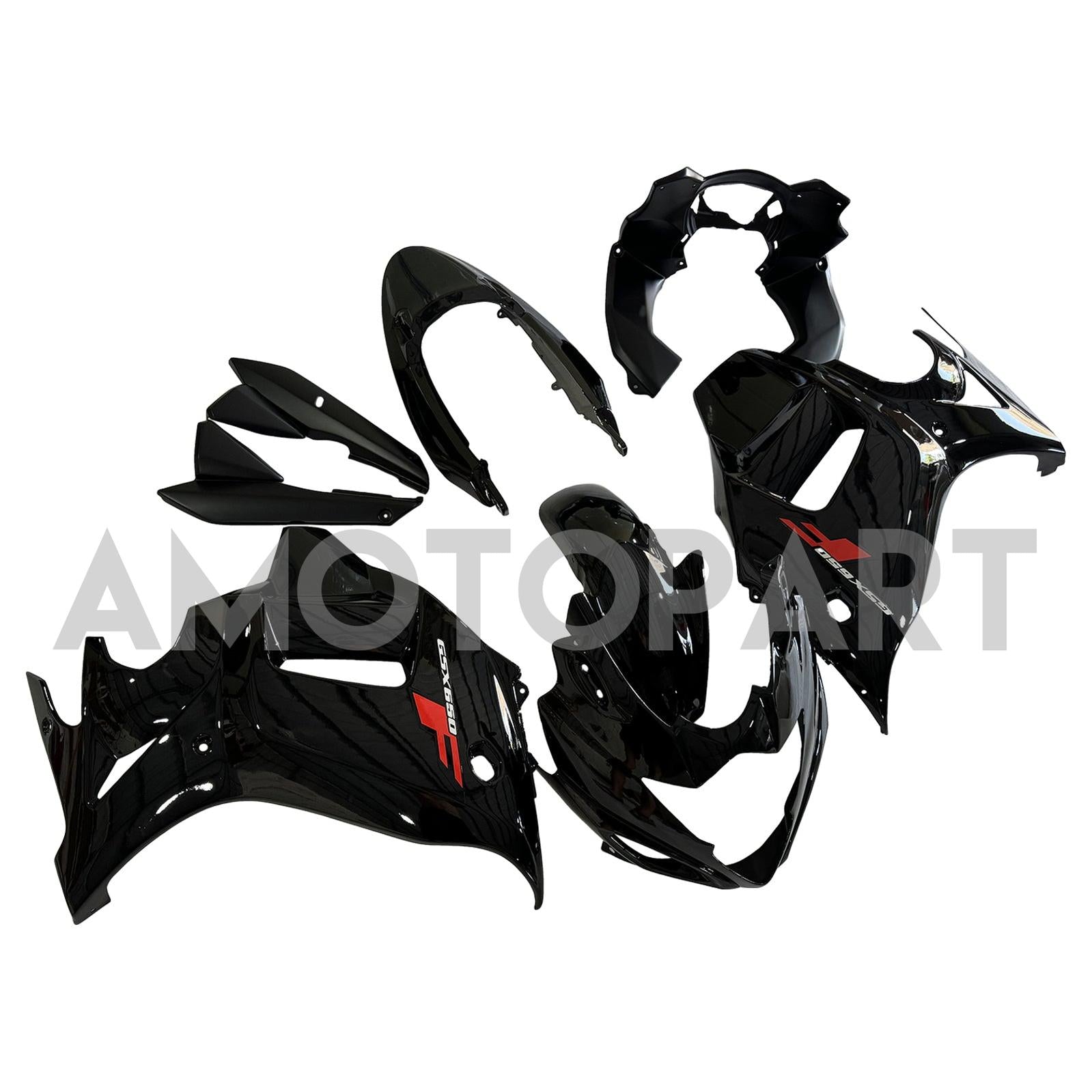 Amotopart Suzuki Katana GSX650F 2008-2013 Black Fairing Kit
