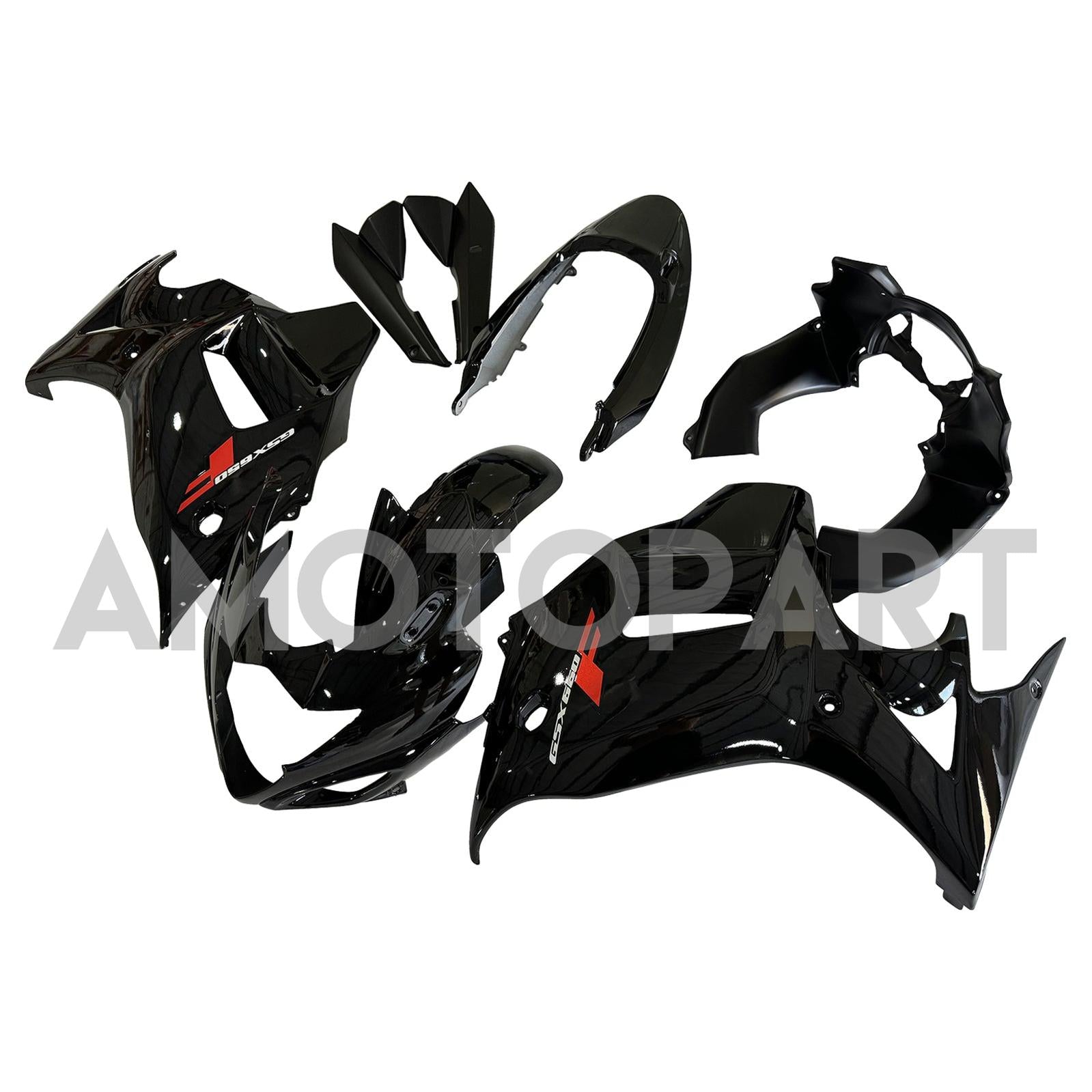 Amotopart Suzuki Katana GSX650F 2008-2013 Black Fairing Kit