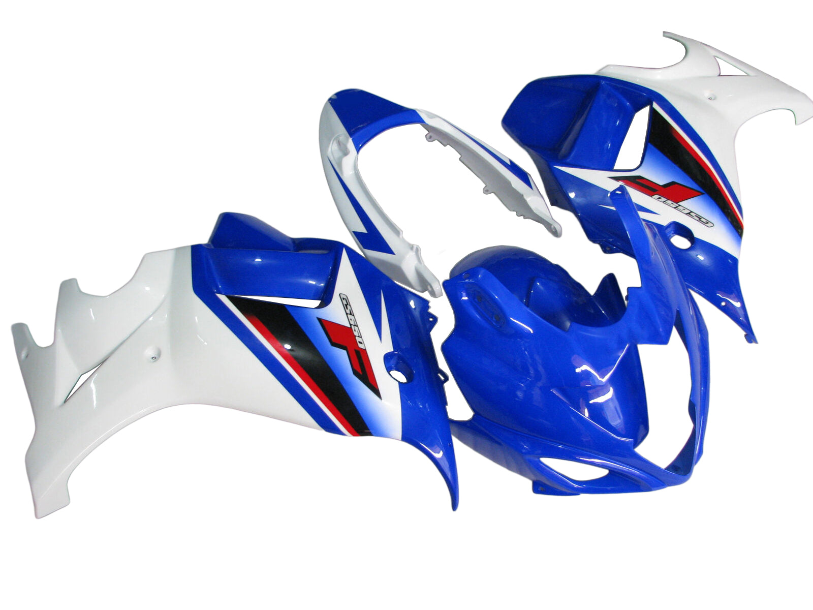 Amotopart Suzuki Katana GSX650F 2008-2013 Blue&White Fairing Kit