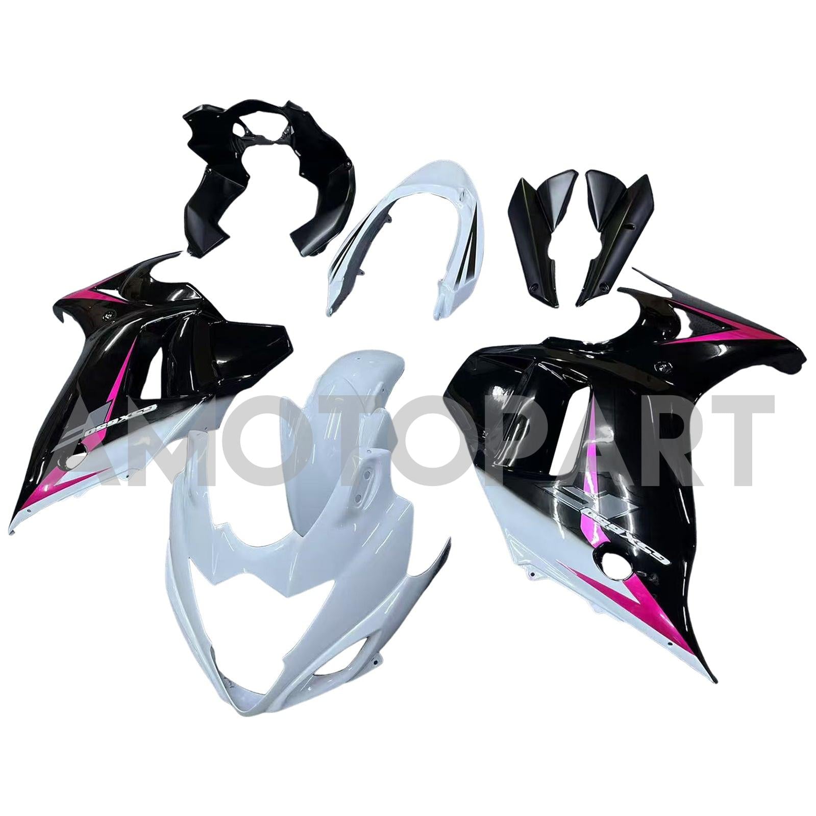 Amotopart 2008-2013 GSX650F Katana Suzuki Black&Pink Fairing Kit