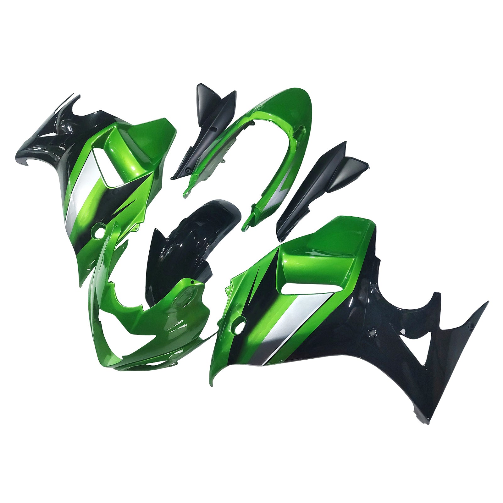 Amotopart 2008-2013 GSX650F Katana Suzuki Green&Black Fairing Kit