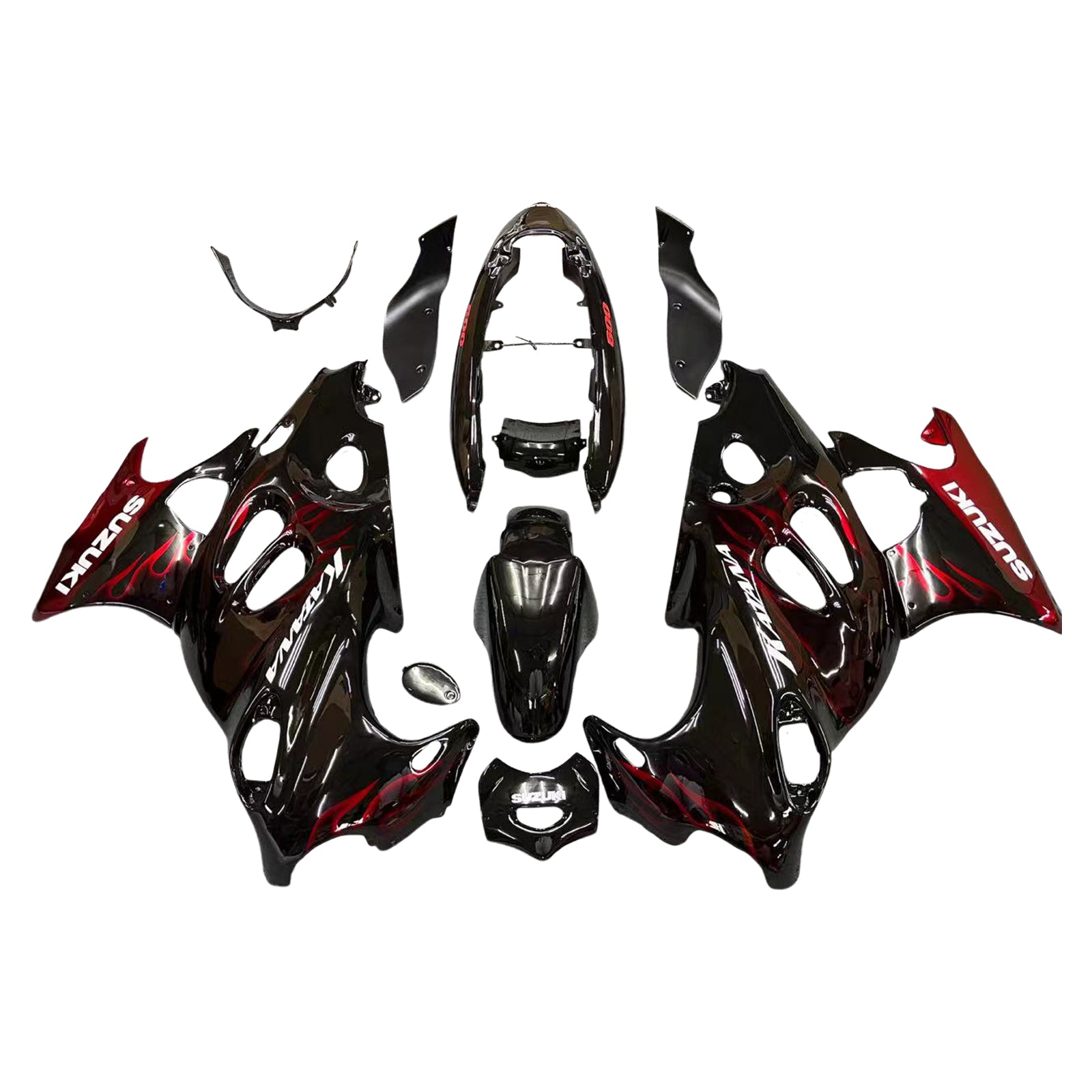 Amotopart 1998-2006 Suzuki Katana GSXF600/750 Fairing Red&Black Kit