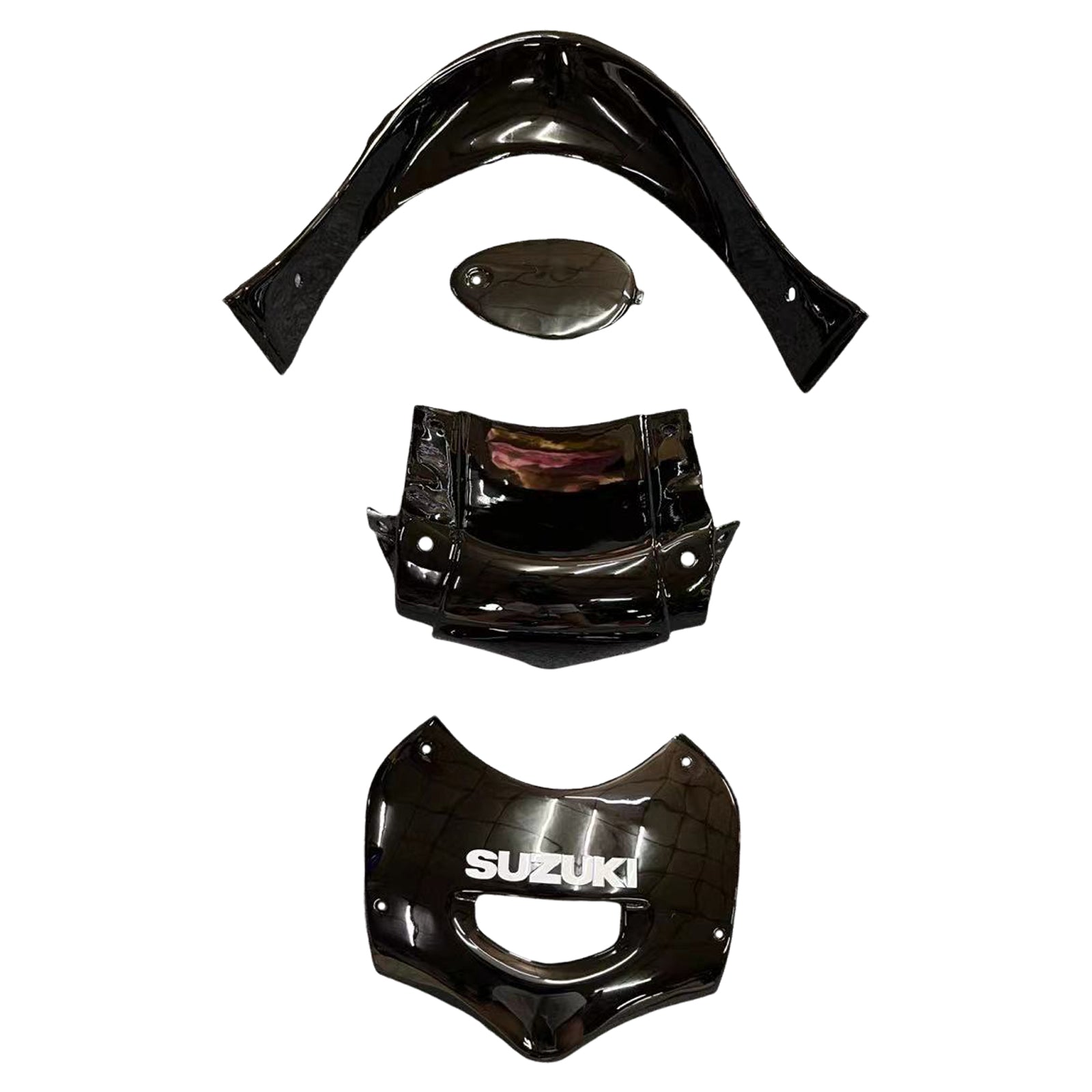 Amotopart 1998-2006 Suzuki Katana GSXF600/750 Verkleidungssatz, Rot und Schwarz