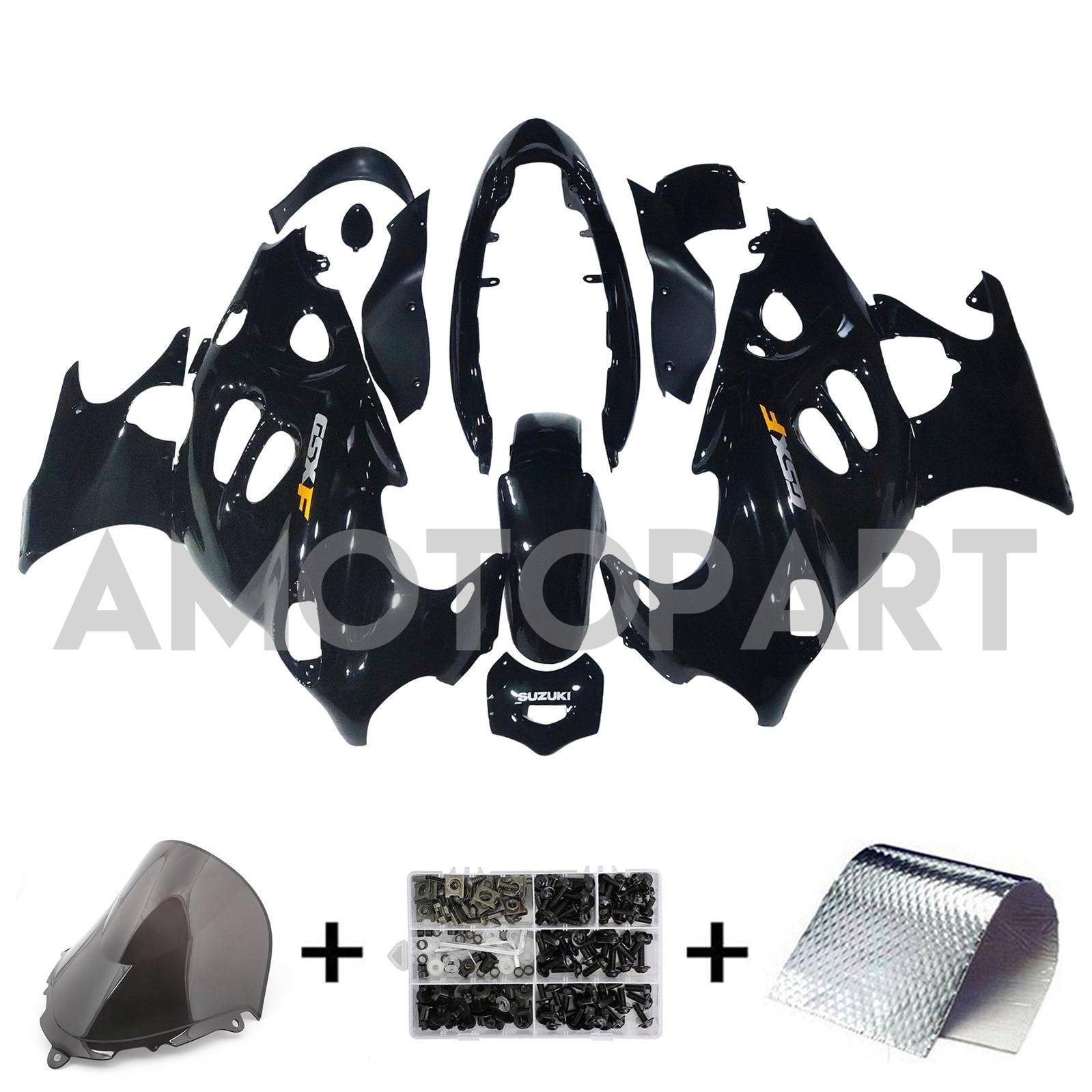 Amotopart Suzuki 2003-2006 Katana GSXF600/750 Black Fairing Kit
