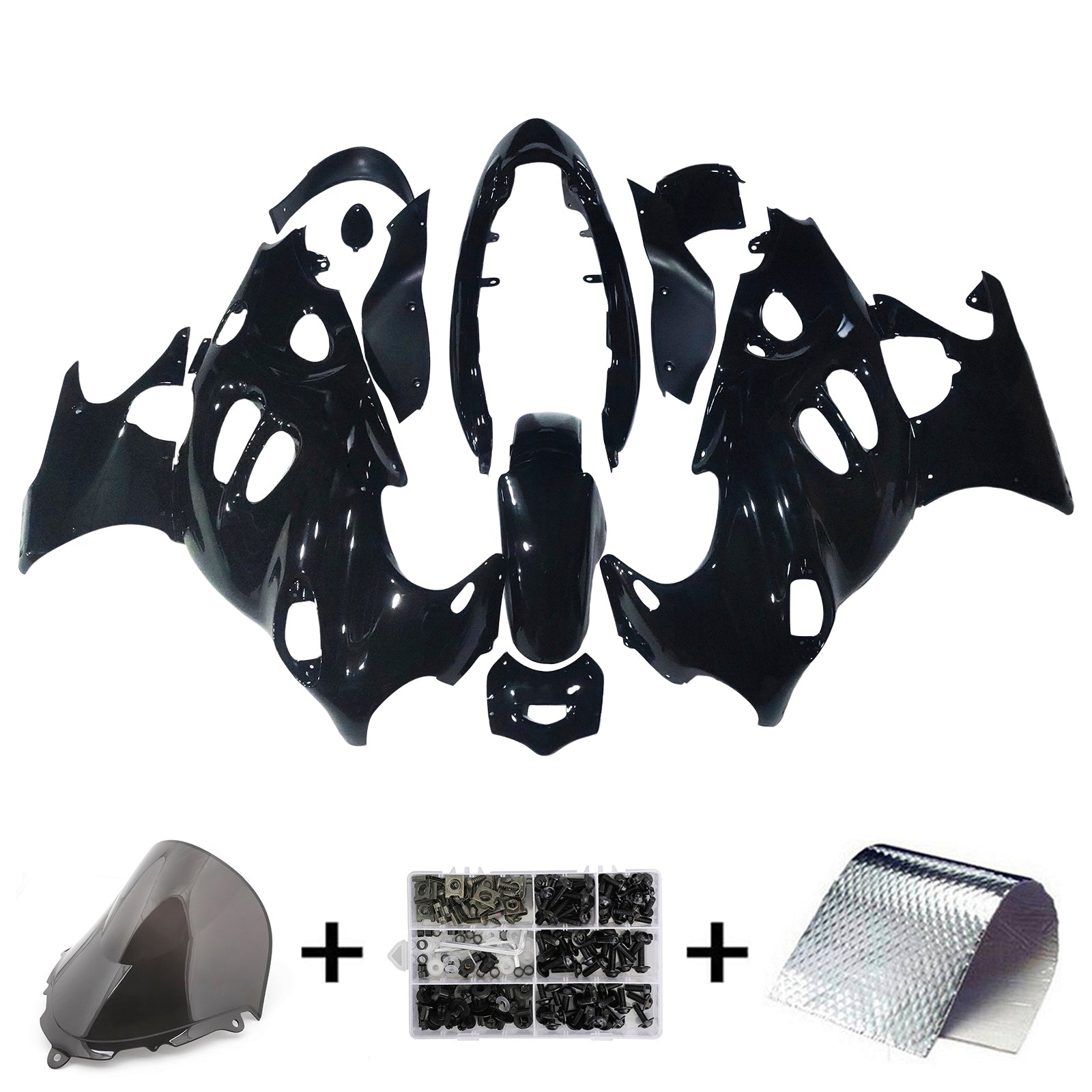 Amotopart Suzuki 2003-2006 Katana GSXF600/750 Black Fairing Kit