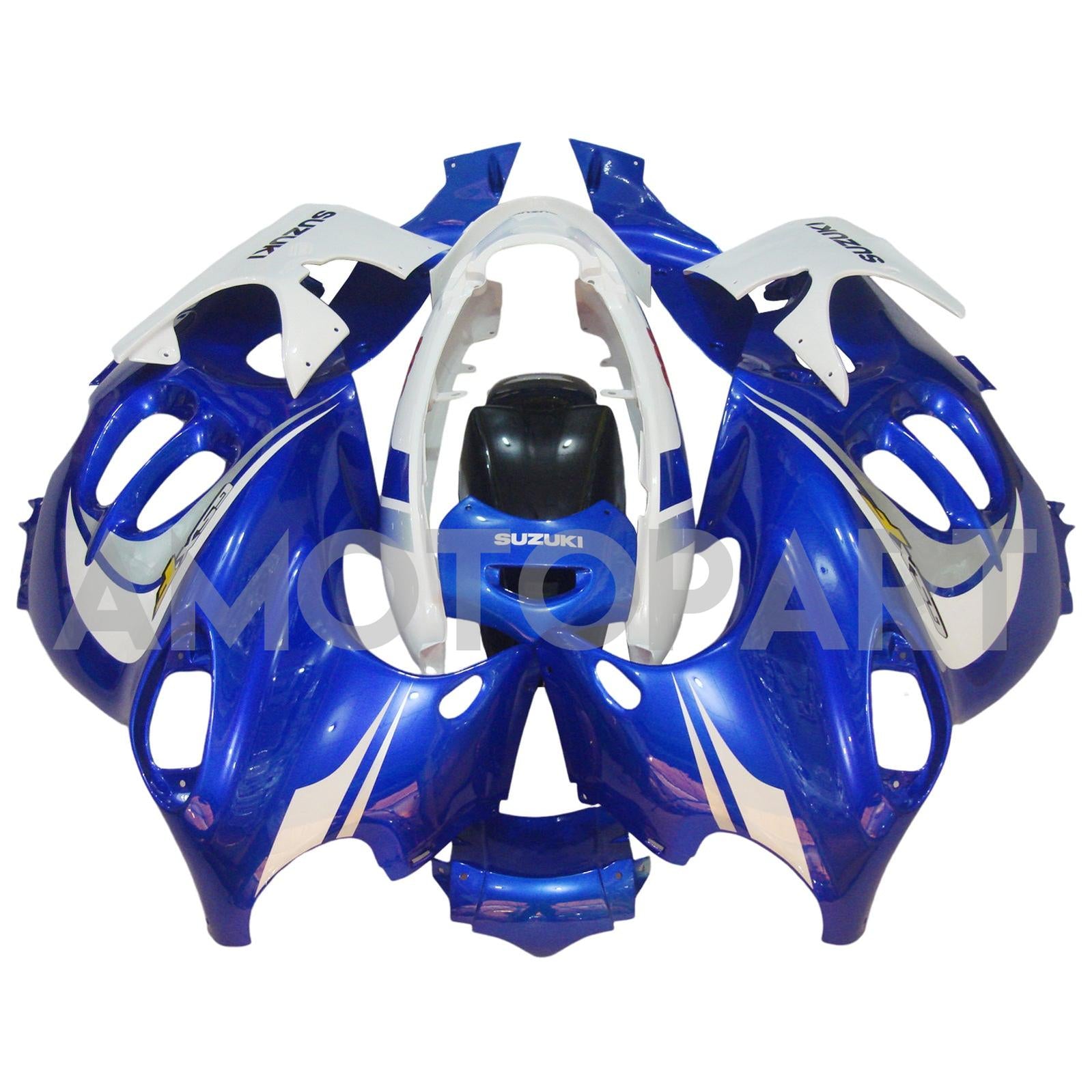 Amotopart Suzuki 2003-2006 Katana GSXF600/750 Blue White Fairing Kit