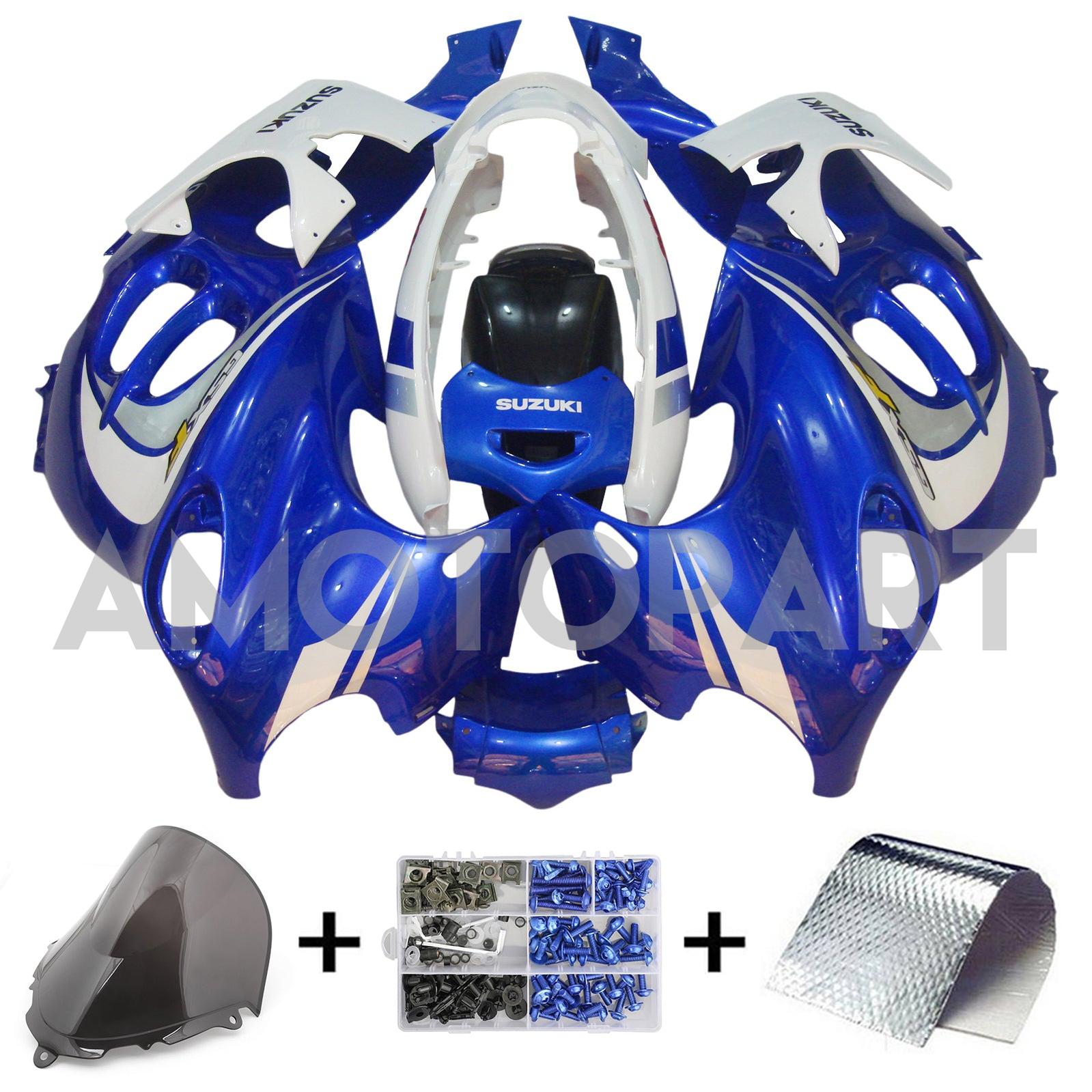 Amotopart Suzuki 2003-2006 Katana GSXF600/750 Blue White Fairing Kit