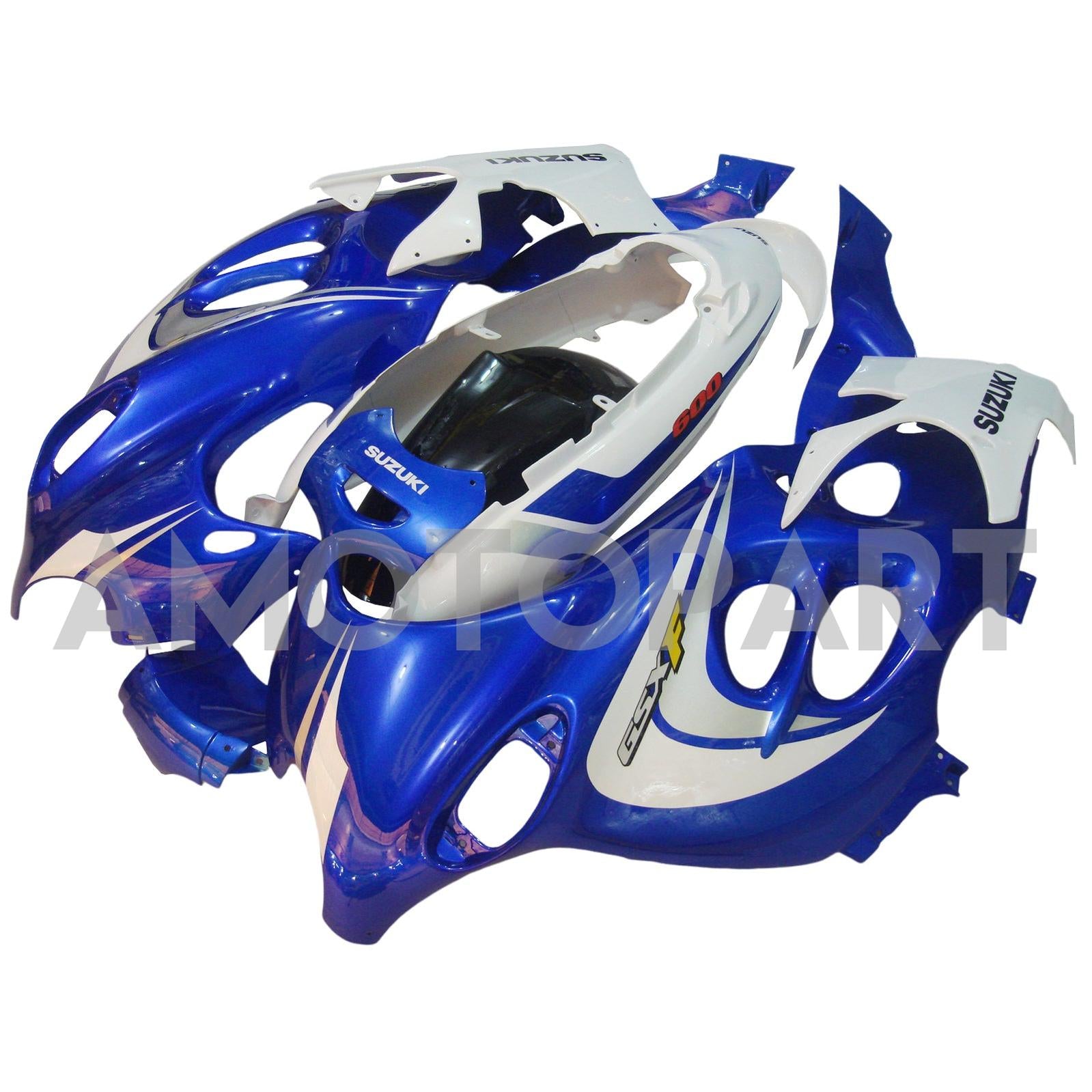 Amotopart Suzuki 2003-2006 Katana GSXF600/750 Blue White Fairing Kit